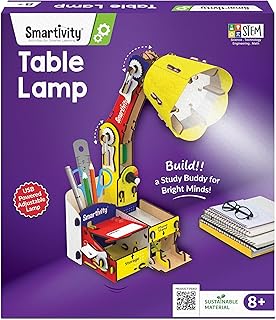 Smartivity DIY Adjustable Table Lamp for Kids Ages 8-14 | USB-C Powered Lamp with Phone Stand & Organizer | Birthday Gift Price In India