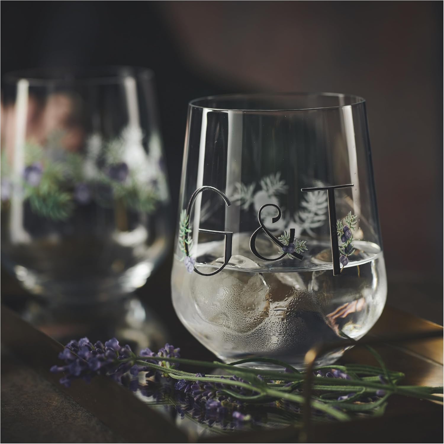 RITZENHOFF 3891903 Gin Glass 700 ml - Botanic Lights Series - G & T Motif - Made in Germany
