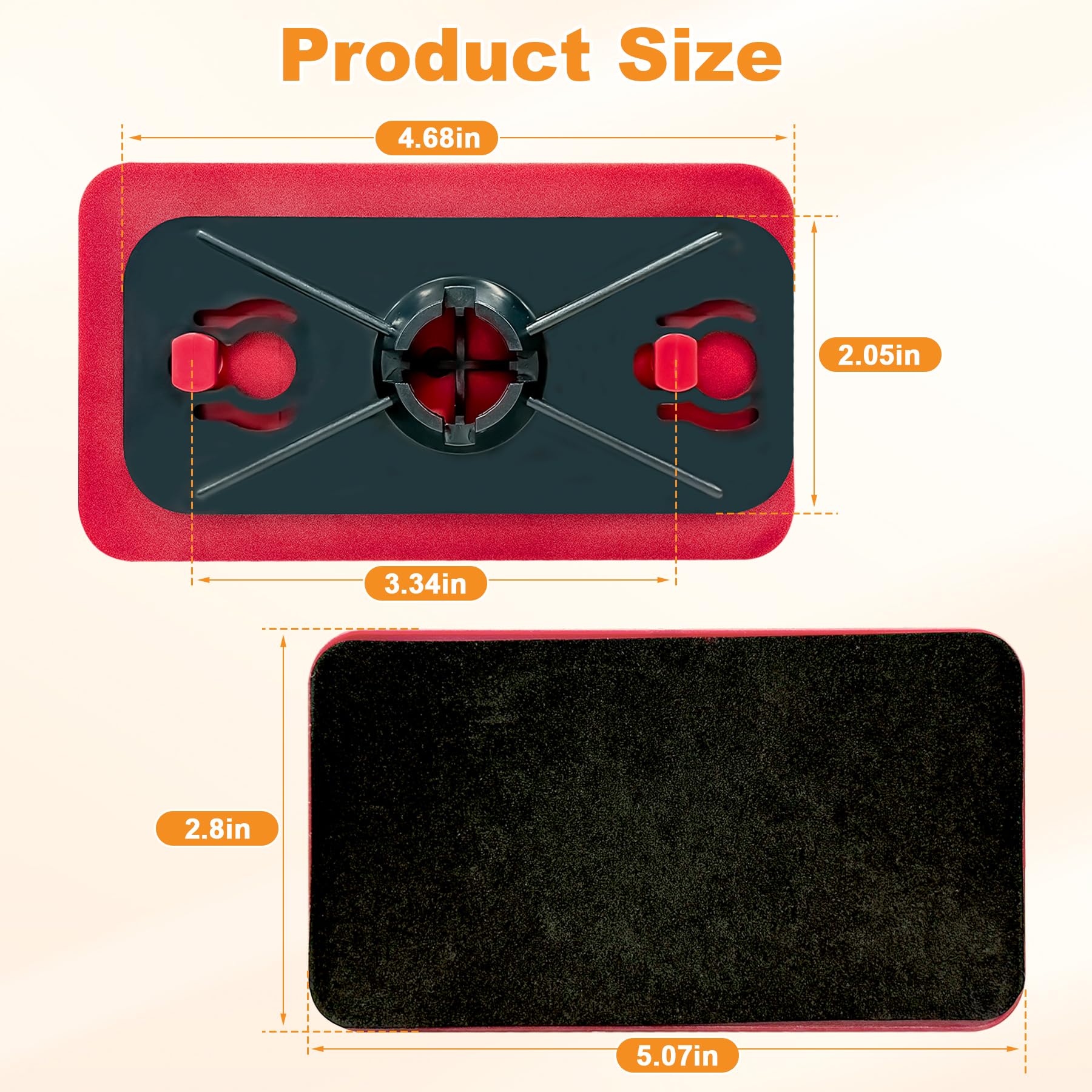 Paquete de 2 unidades de montaje de barrera a prueba de polvo, 2 cabezales y 2 placas superiores, fácil de reemplazar, diseño duradero para una protección duradera
