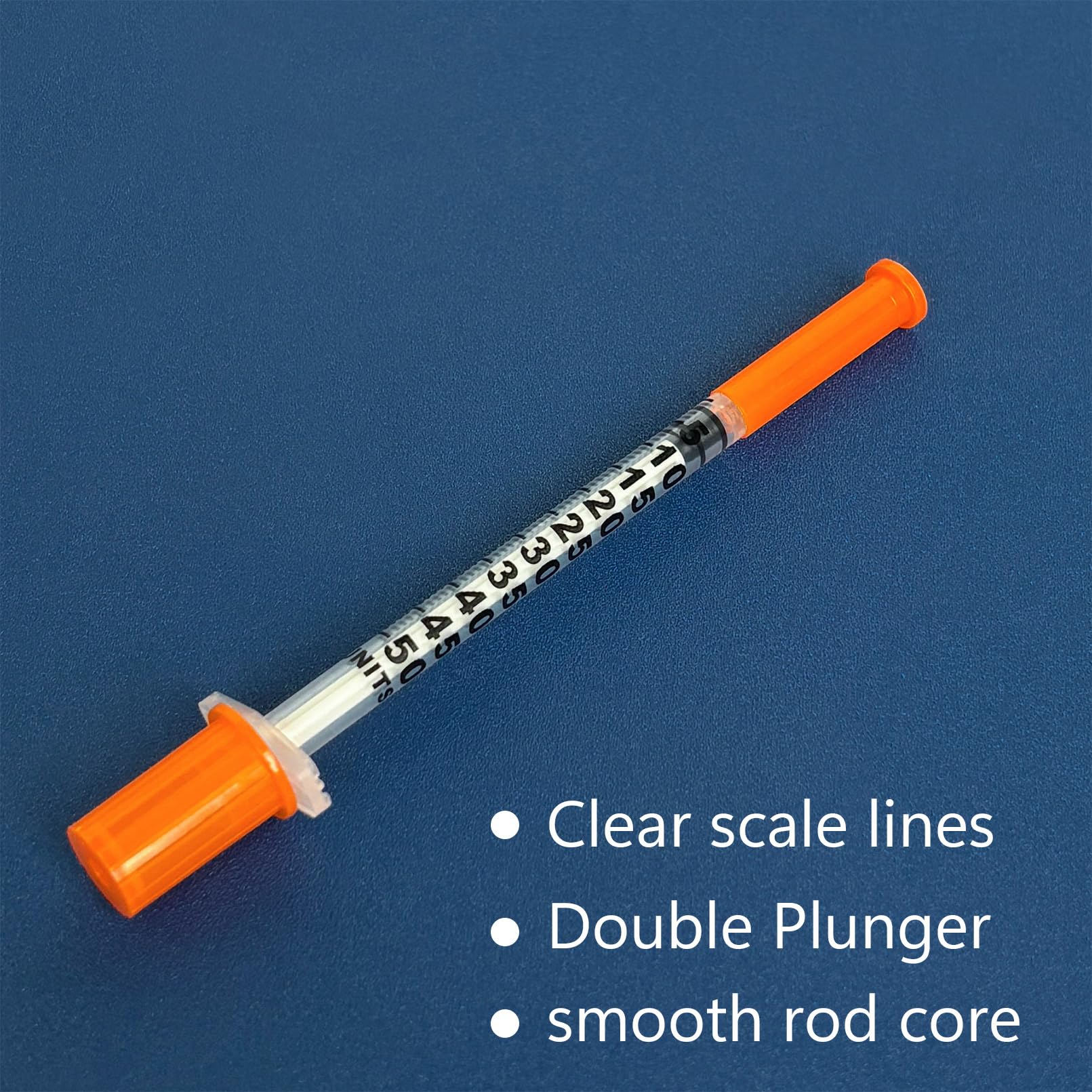 Jeringa de 0,5 cc con 31 g, 8 mm, paquete individual de 36 unidades