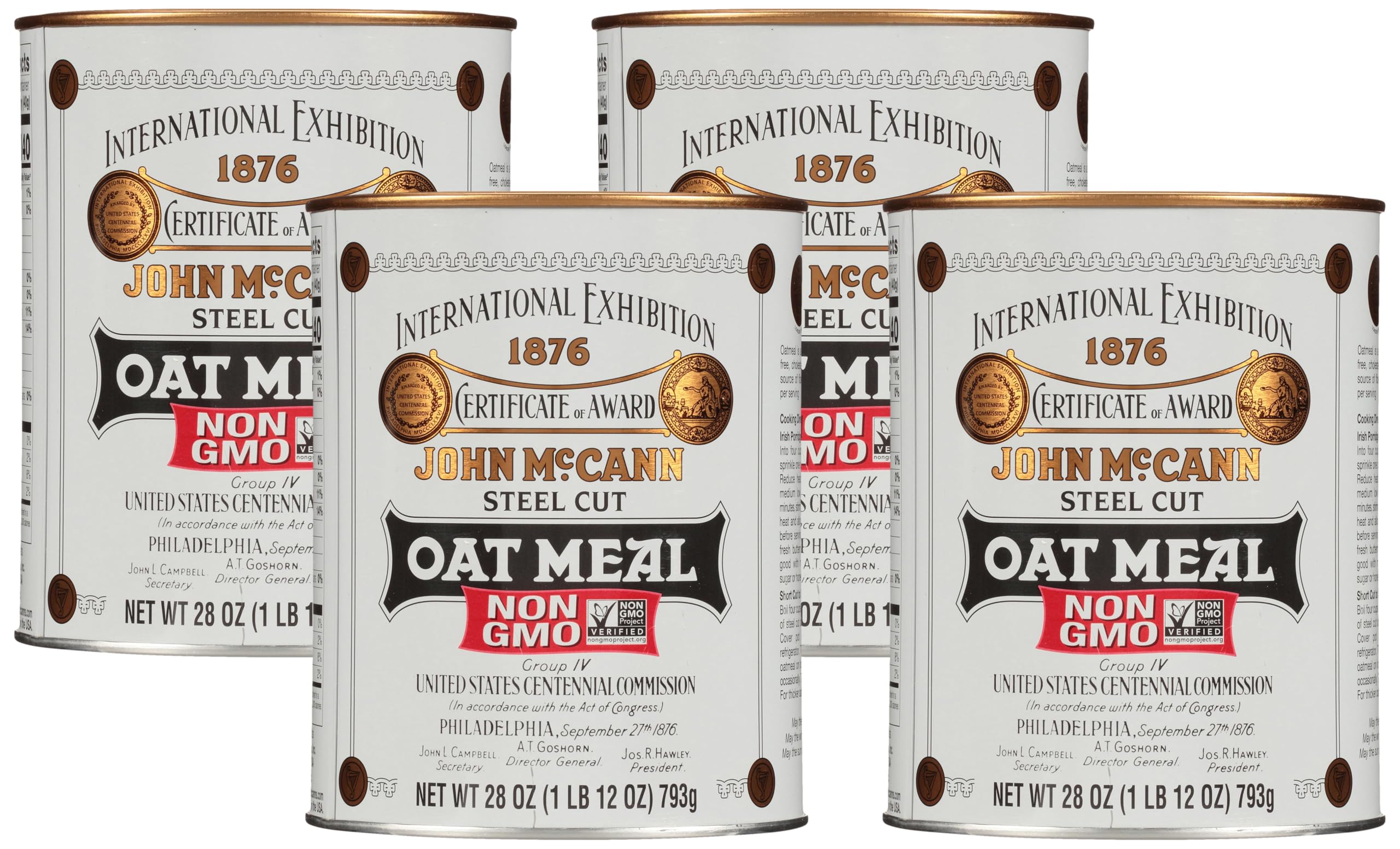 McCann's, Steel Cut Irish Oatmeal, 28 oz (Pack of 4)