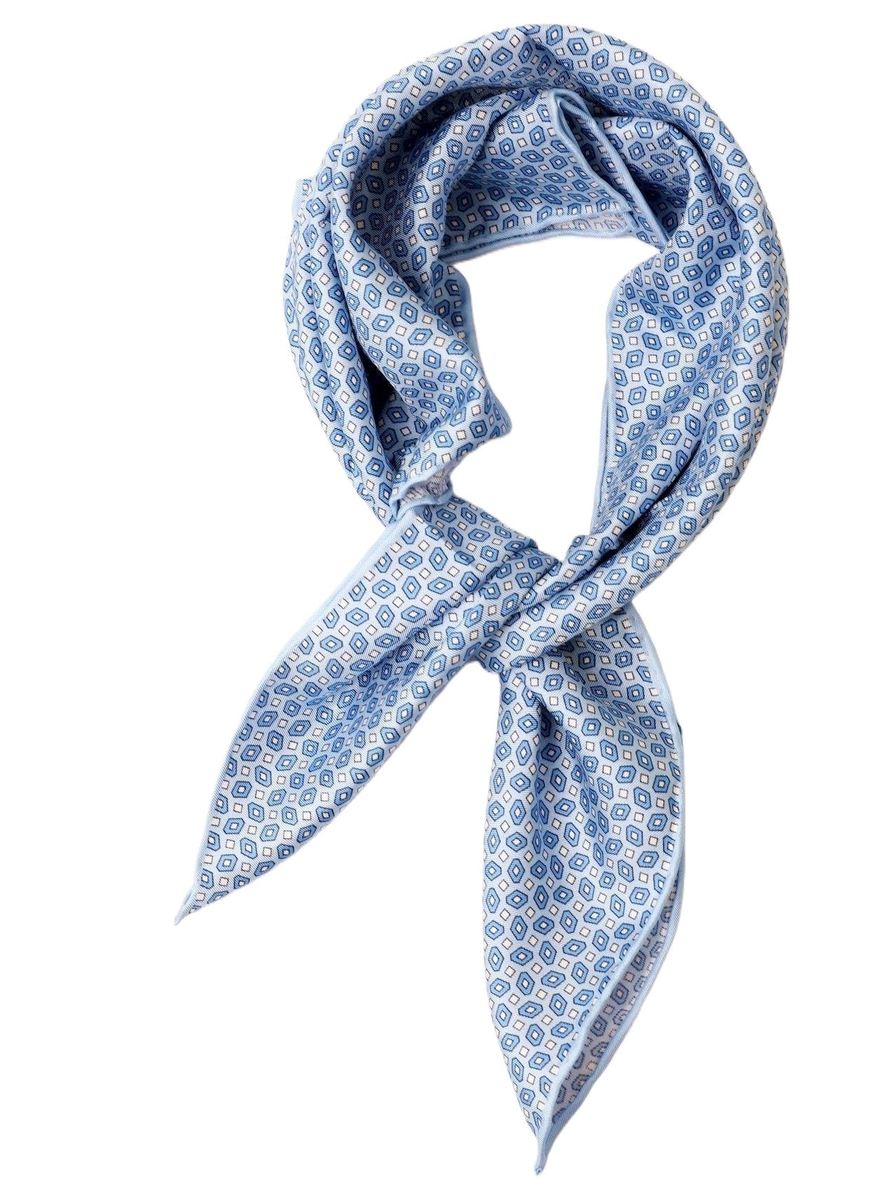 Quadratischer Schal aus 100% Seide für Damen und Herren, Paisleymuster, Sommer-Seide