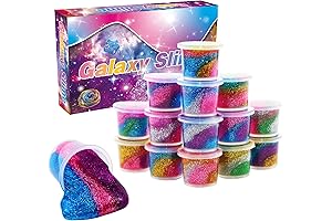 15-Pack Colorful Galaxy Slime Kit: The Perfect Party Favor for 10-Year-Olds