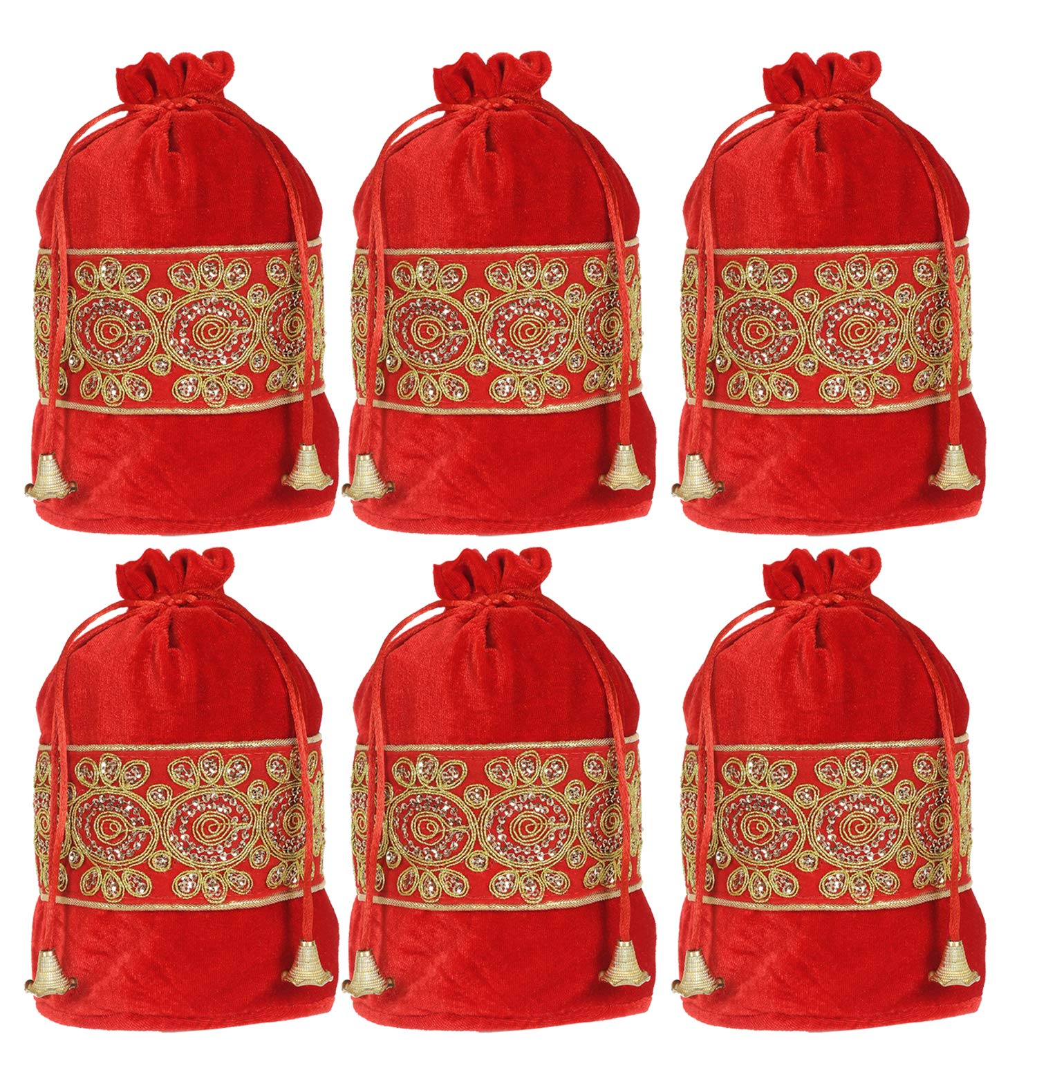 See full amazon price history chart for Kuber Industries Embroidered Design Potli Bags Handbags for Women Gifting Wristlets for Wedding, Festival, Kitty Subh Shagun-Pack of 6 (Red) Kuber Industries Embroidered Design Potli Bags Handbags for Women Gifting Wristlets for Wedding, Festival, Kitty Subh Shagun-Pack of 6 (Red) (B08Z314Z99) Amazon Price History, Amazon Price Tracker