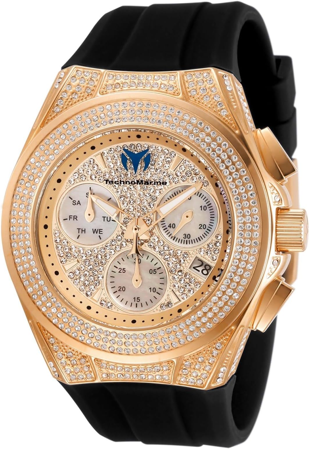 TM-118109 Cruise Pave Unisex 45mm Rose Gold Watch