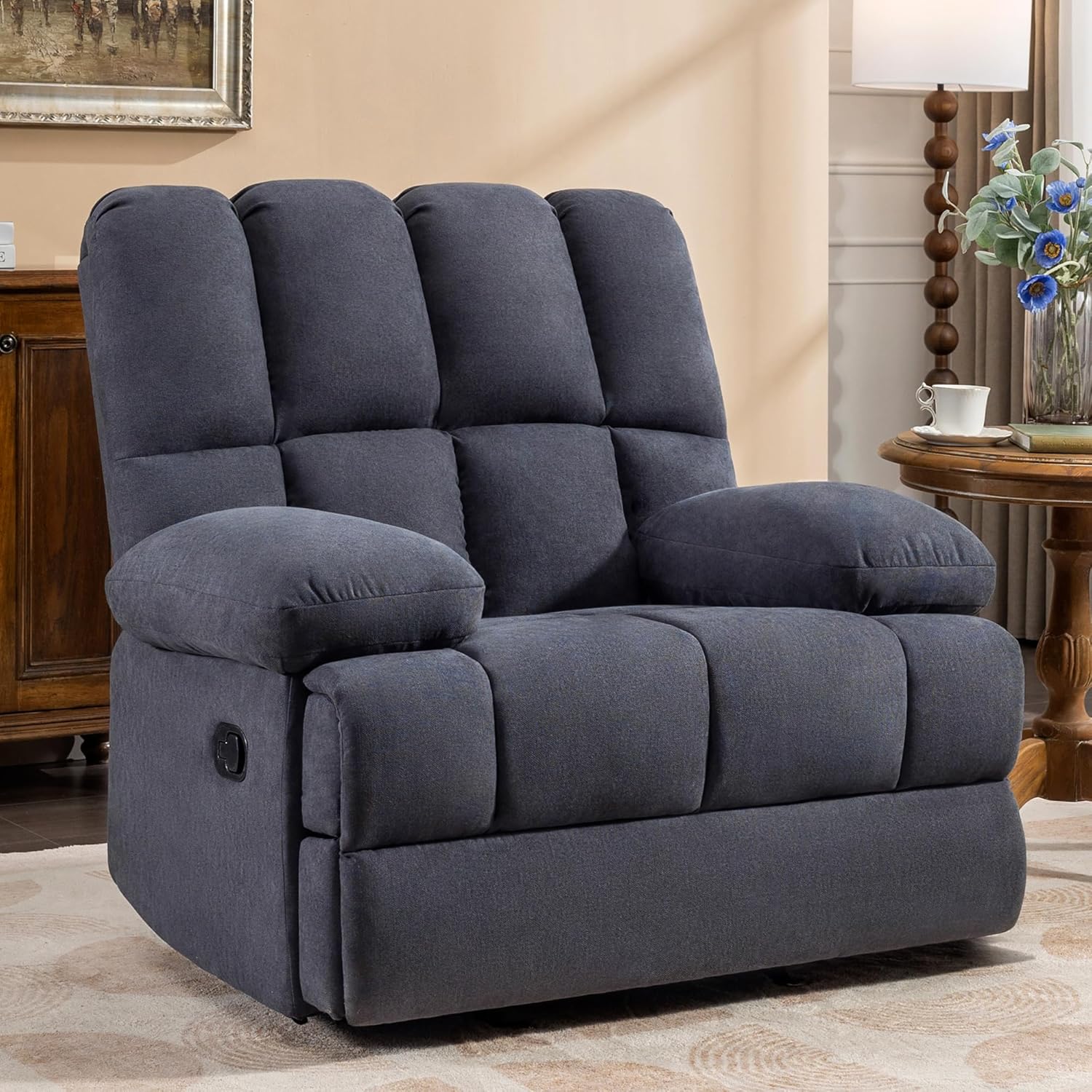 Amazon.com: WILLOVE Extra Wide Oversized Rocker Recliner Chair for Big ...