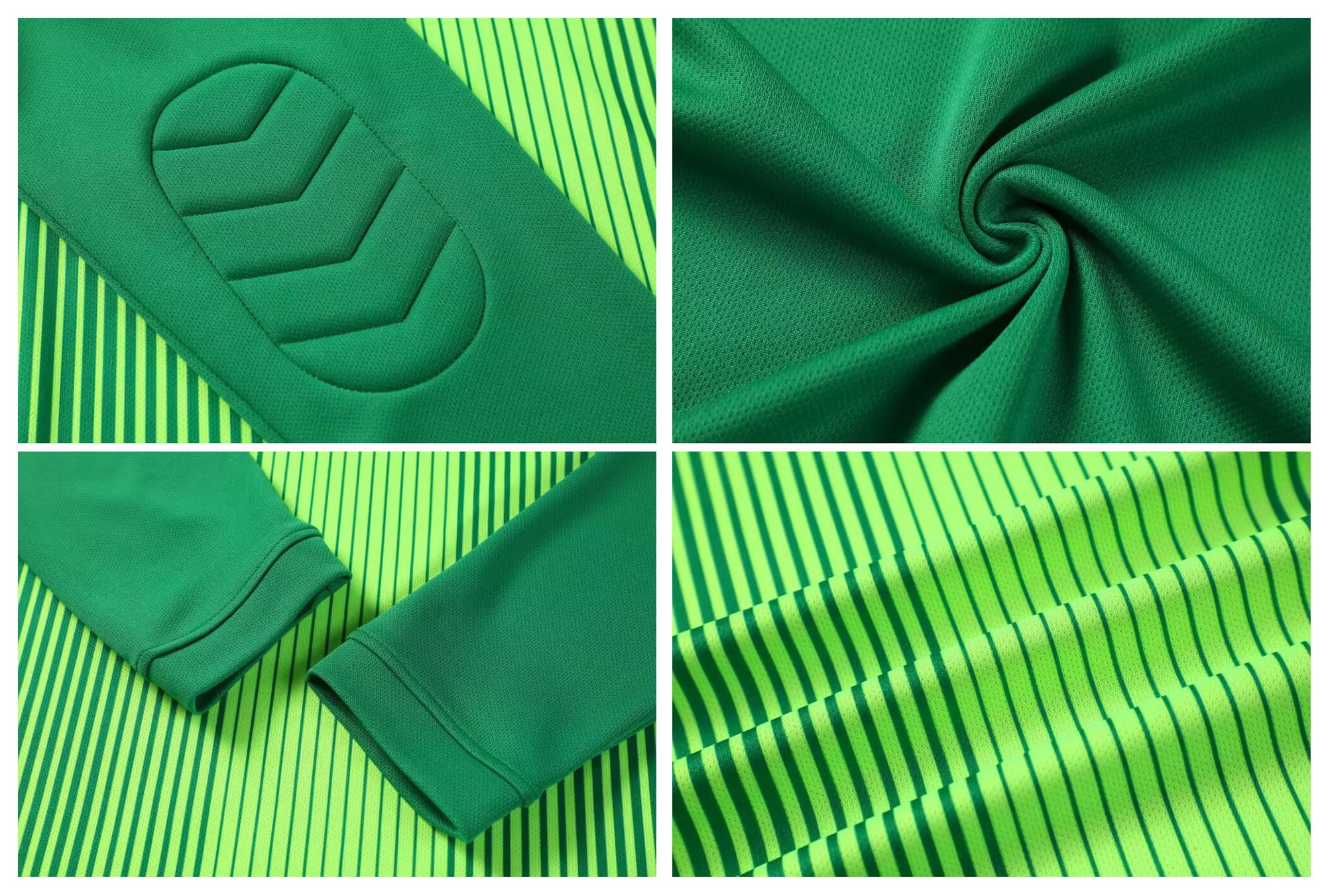 Torwart Trikot Erwachsene Kinder Atmungsaktives Torwarttrikot mit Gepolstert Torwarthose Shorts für Fußball Training Wettkampf Handball Ausrüstung
