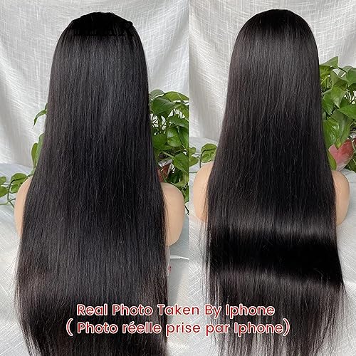 Miniatura 8 de VIPbeauty Pelucas de cabello humano lacio HD de 13 x 6 pulgadas para mujeres negras densidad del 180  cabello virgen brasileño 12A pelucas de encaje