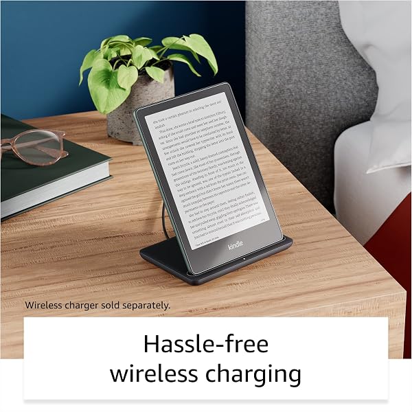 Kindle Paperwhite Signature Edition | 32 GB with a 6.8" display, wireless charging and auto-adjusting front light, without Ads, agave green + Kindle Unlimited - 3