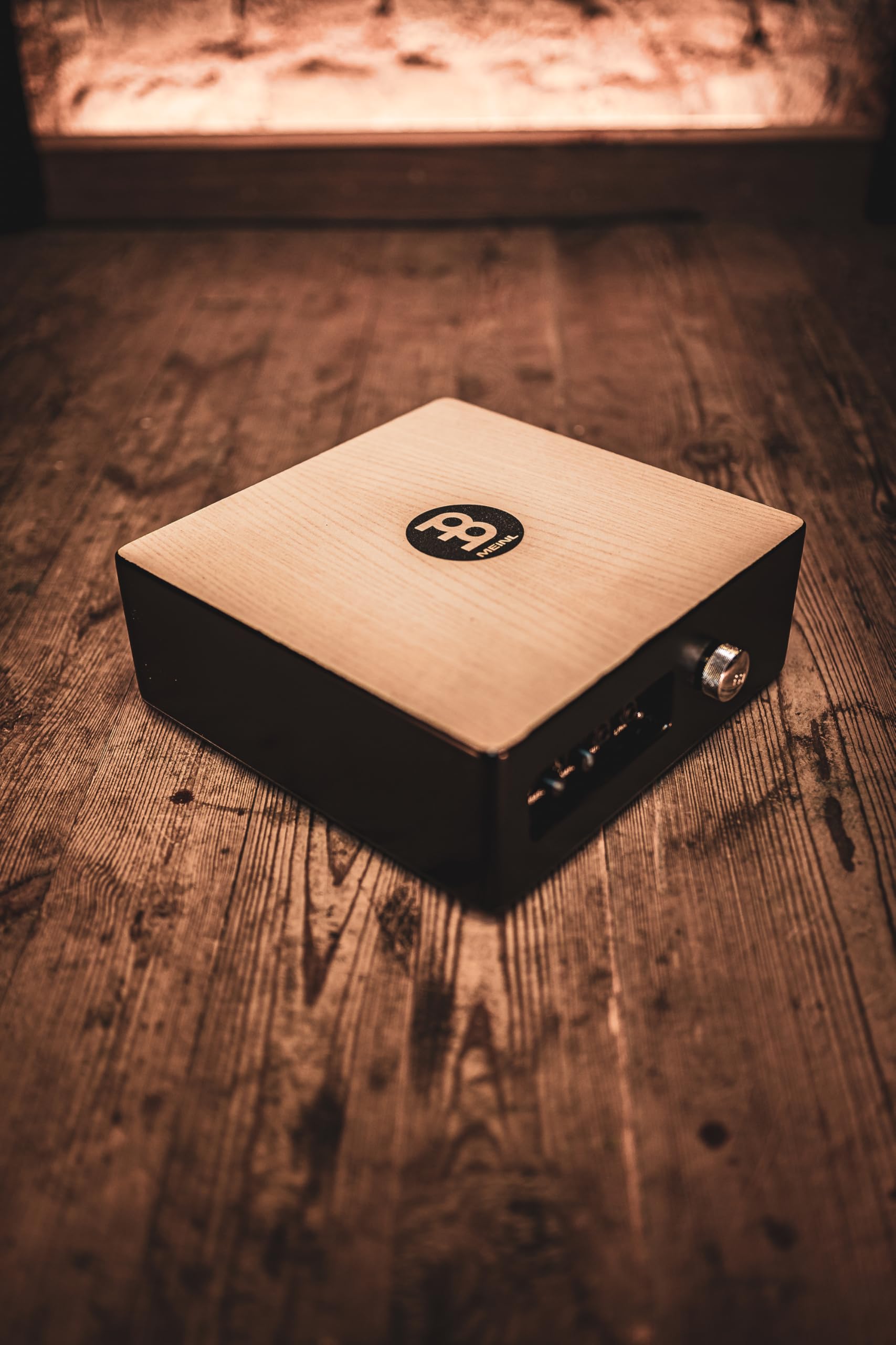 MEINL Percussion TMPPCS - Cajón de percusión profesional, color negro