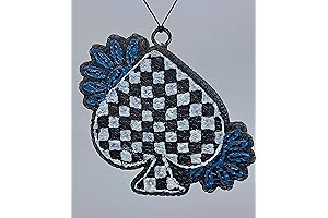 Checkard Spade Long-lasting Car Air Freshener with Adjustable Hanger