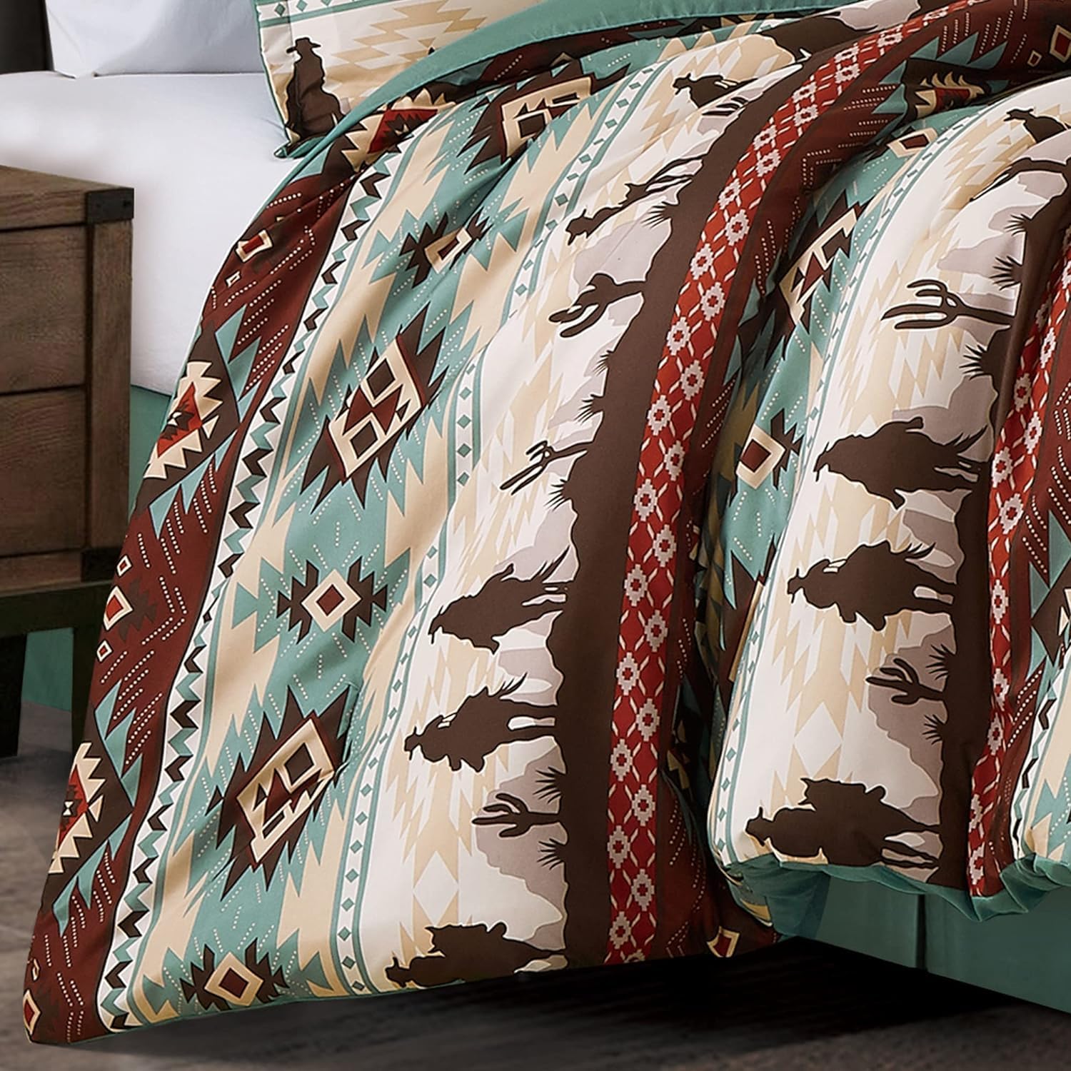 Amazon.com: Chezmoi Collection Audun 3-Piece Southwestern Cowboys