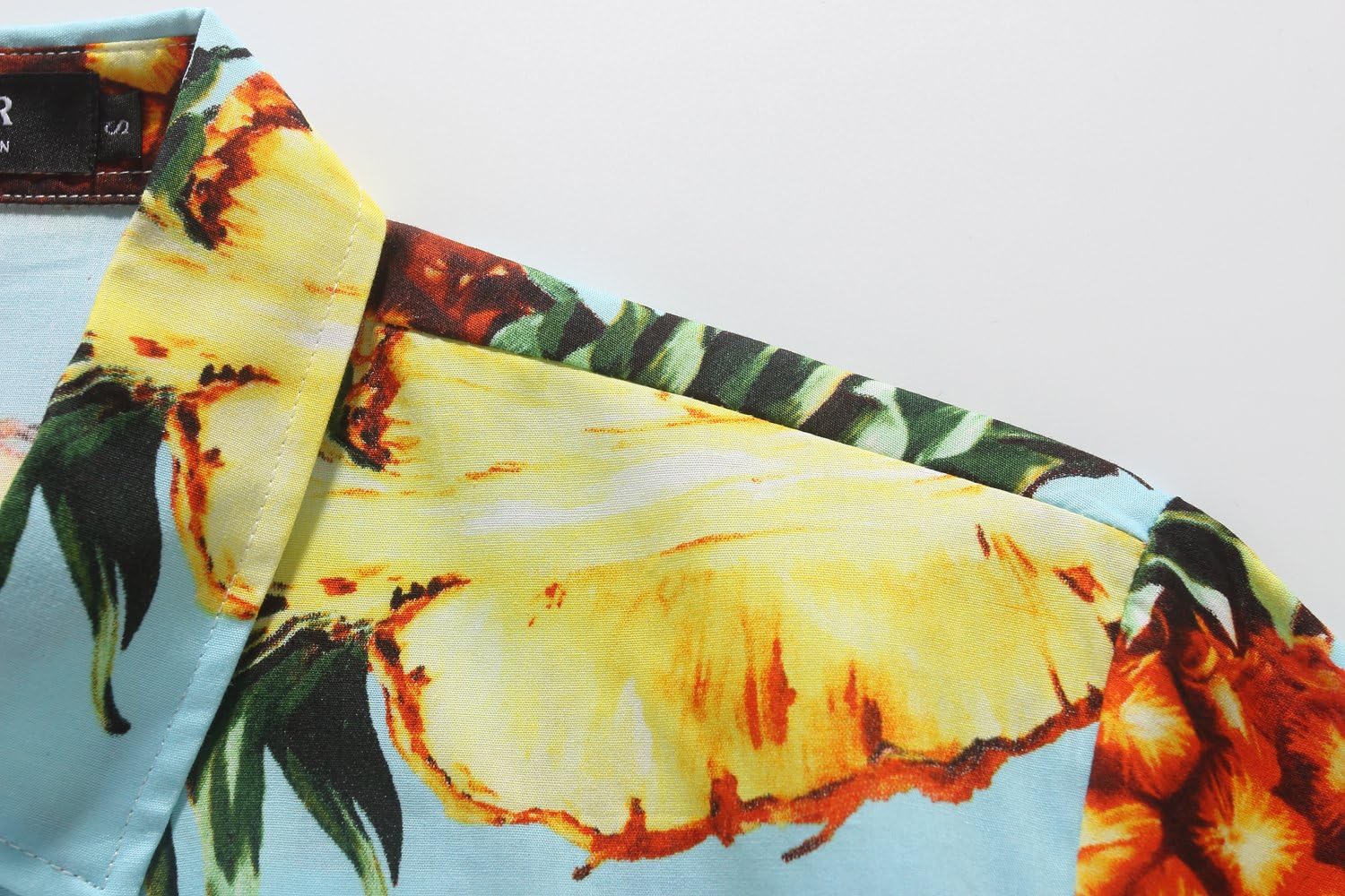 SSLR Mens Button Up Shirts Cotton Short Sleeve Hawaiian Shirts for Men - Image 4