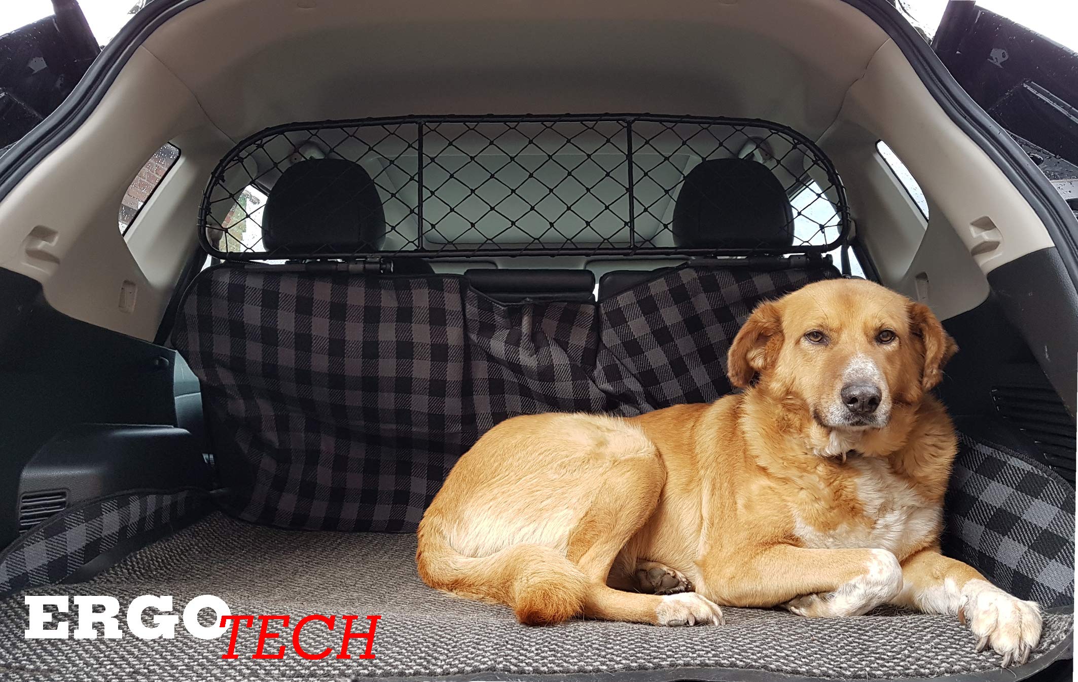 Divisorio Rete Per Nissan X-Trail 2014-2022 | ERGOTECH RDA65-S8 | Trasporto Cani Sicuro - Foto 12