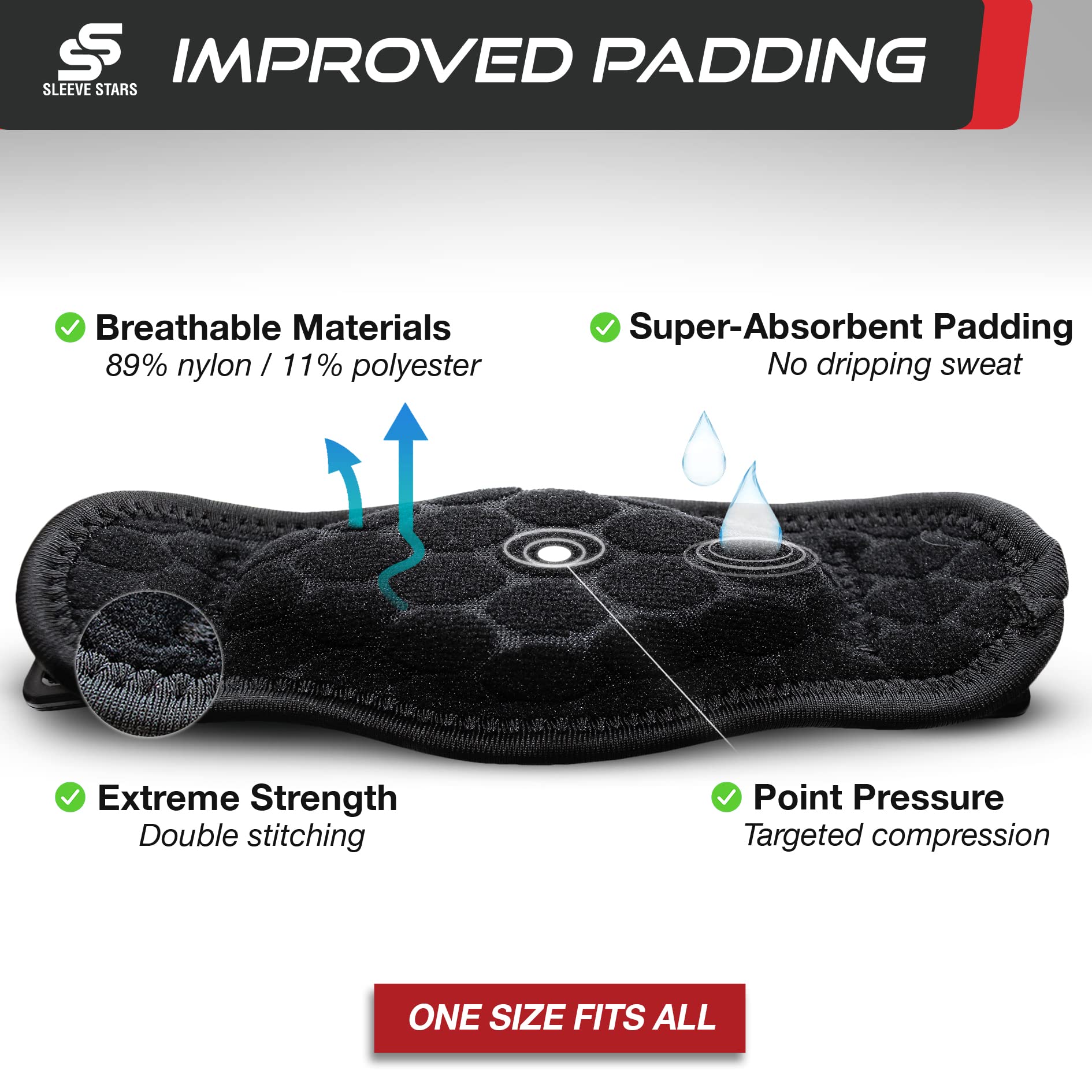 Sleeve Stars Tennis Elbow Brace for Men & Women, Tennis Elbow Strap & Tendonitis Arm Band