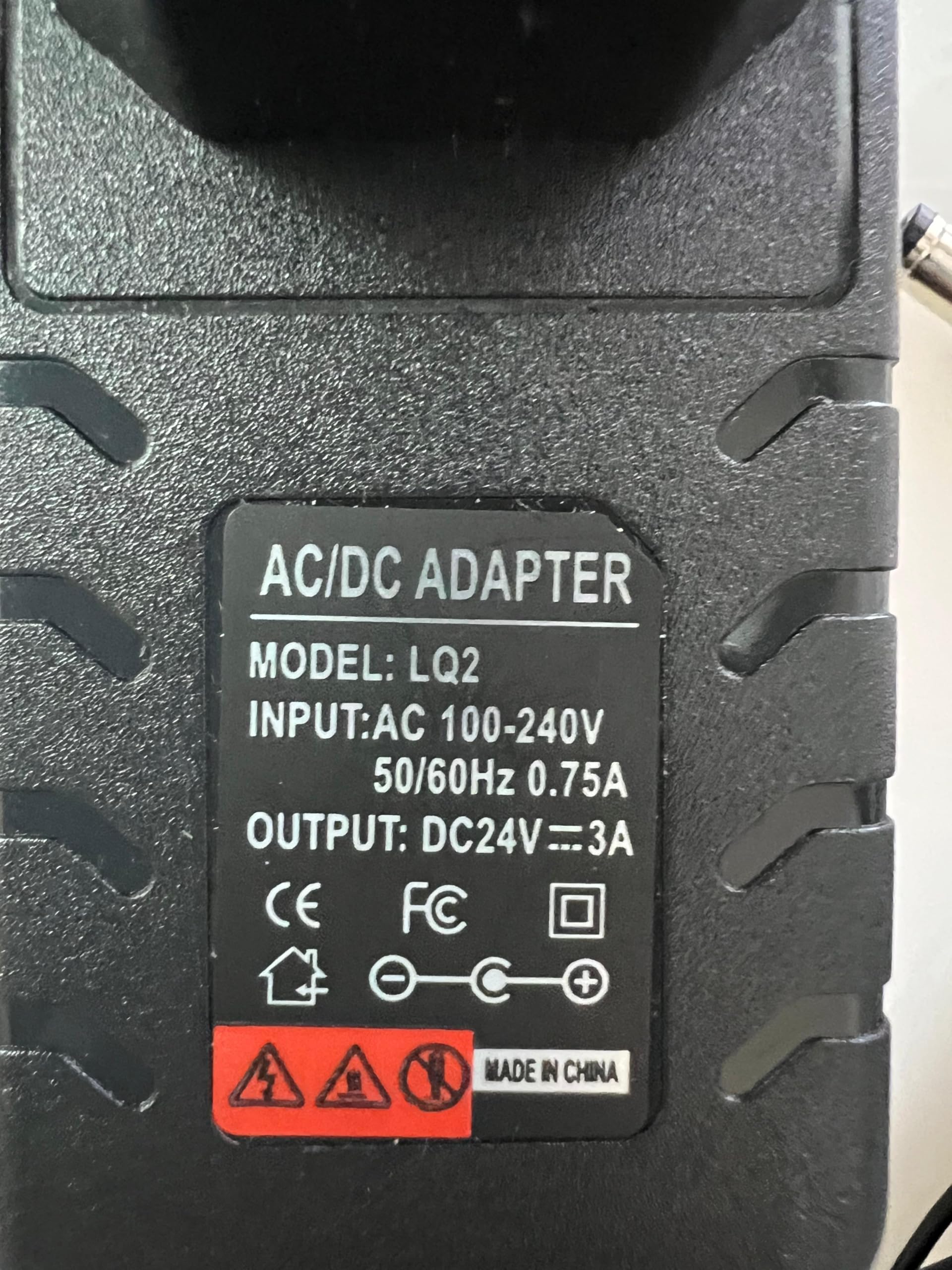 24V Power Supply 24 Volt 3A AC Adapter 72W Charger 24V DC