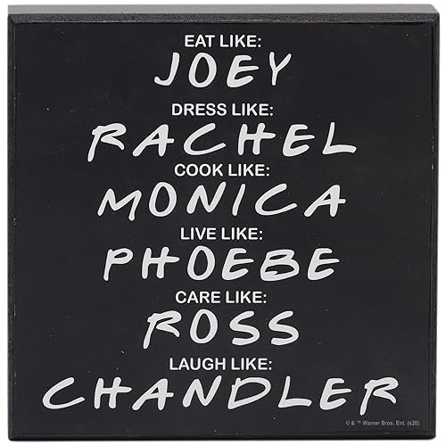 Open Road Brands Friends The TV Series Character Names Wood