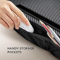 Vista 6 de HUANUO Mesa de Regazo para Portátil - Mesa Portátil con Cojín de Almohada, Se Adapta a Portátiles de hasta 15.6 Pulgadas, con Tira Antideslizante