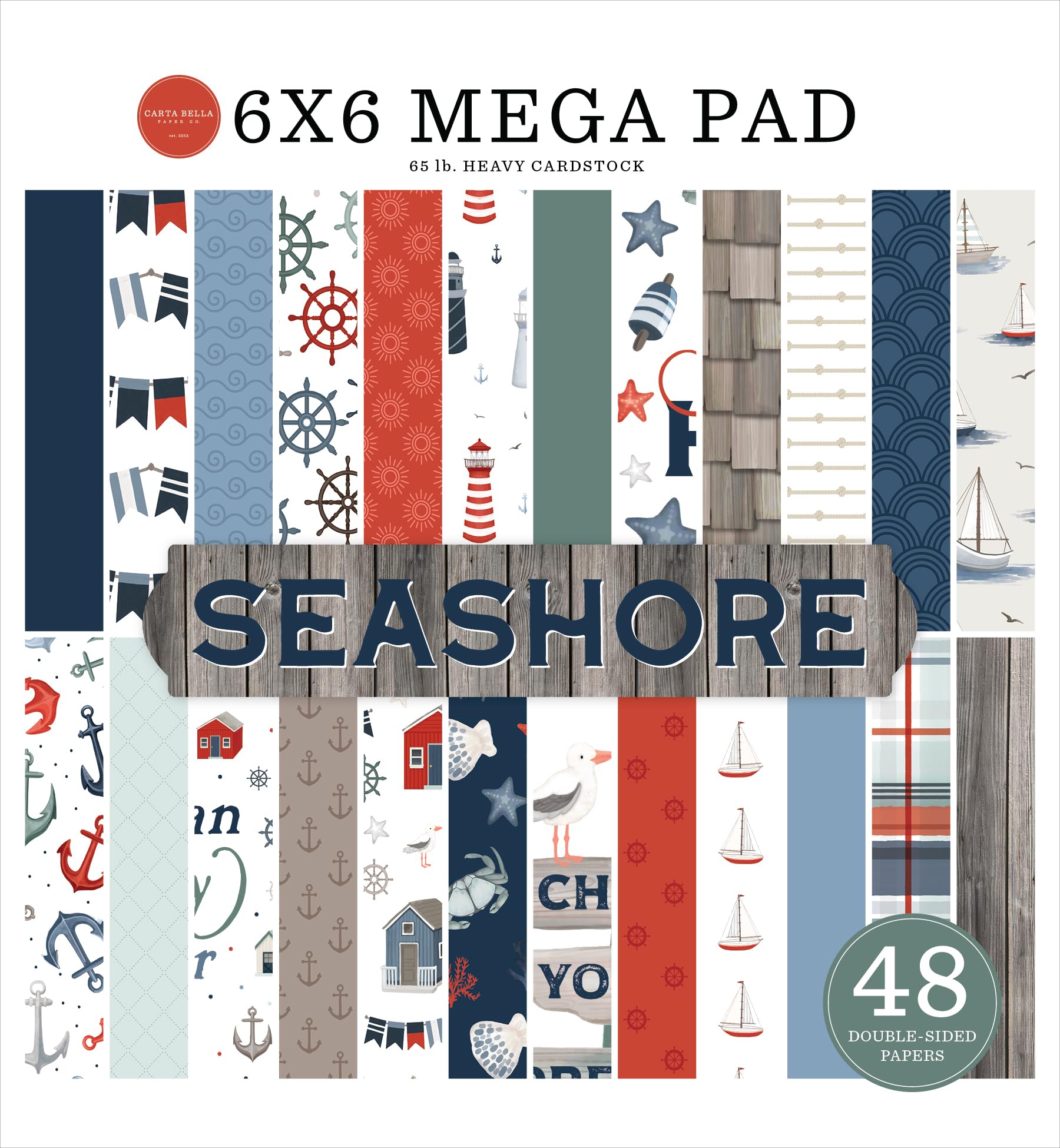 Seashore Cardmakers Mega Pad Echo Park papier scrapbooking 15x15