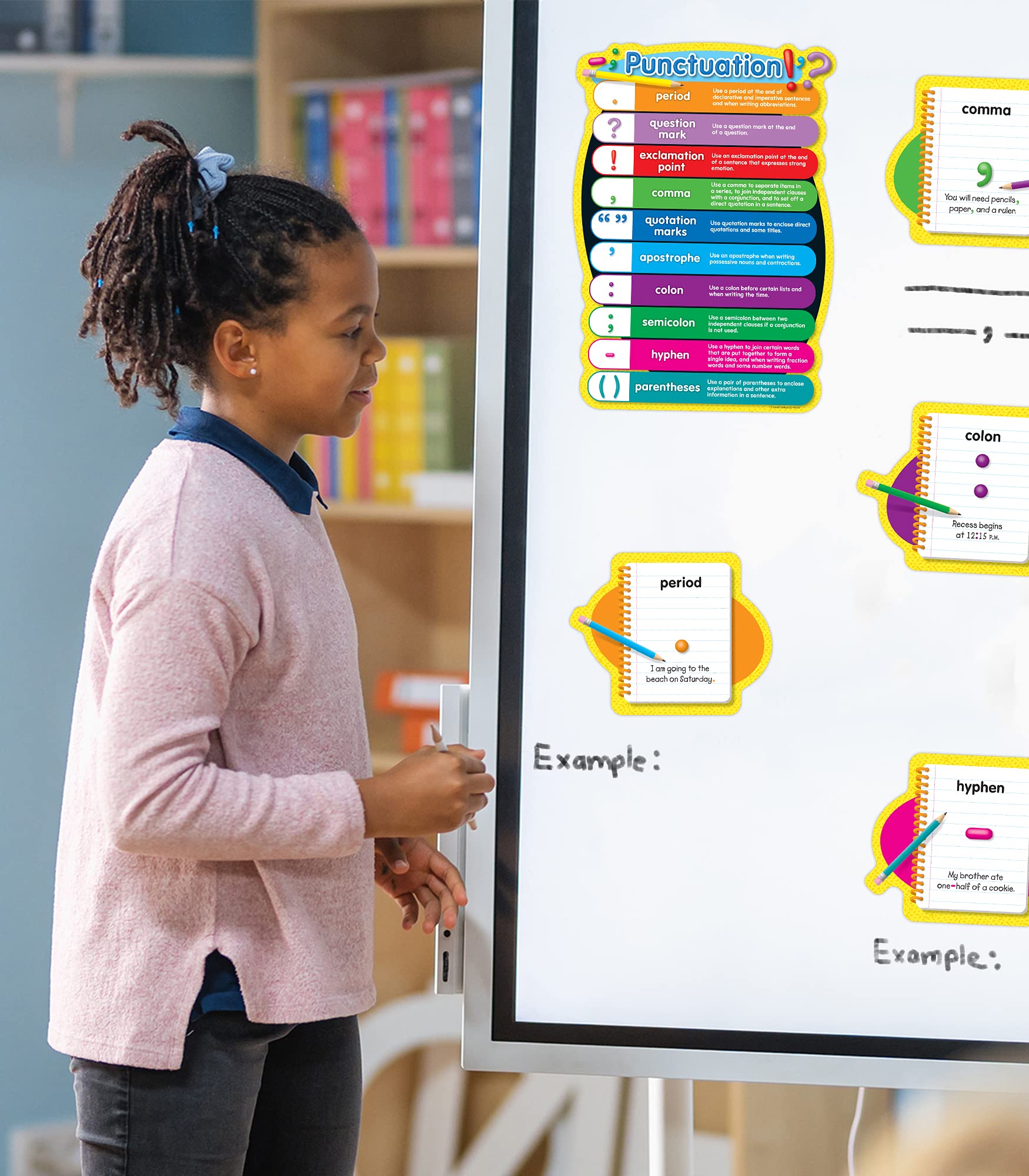 Carson Dellosa Punctuation Bulletin Board Set—Punctuation Chart With