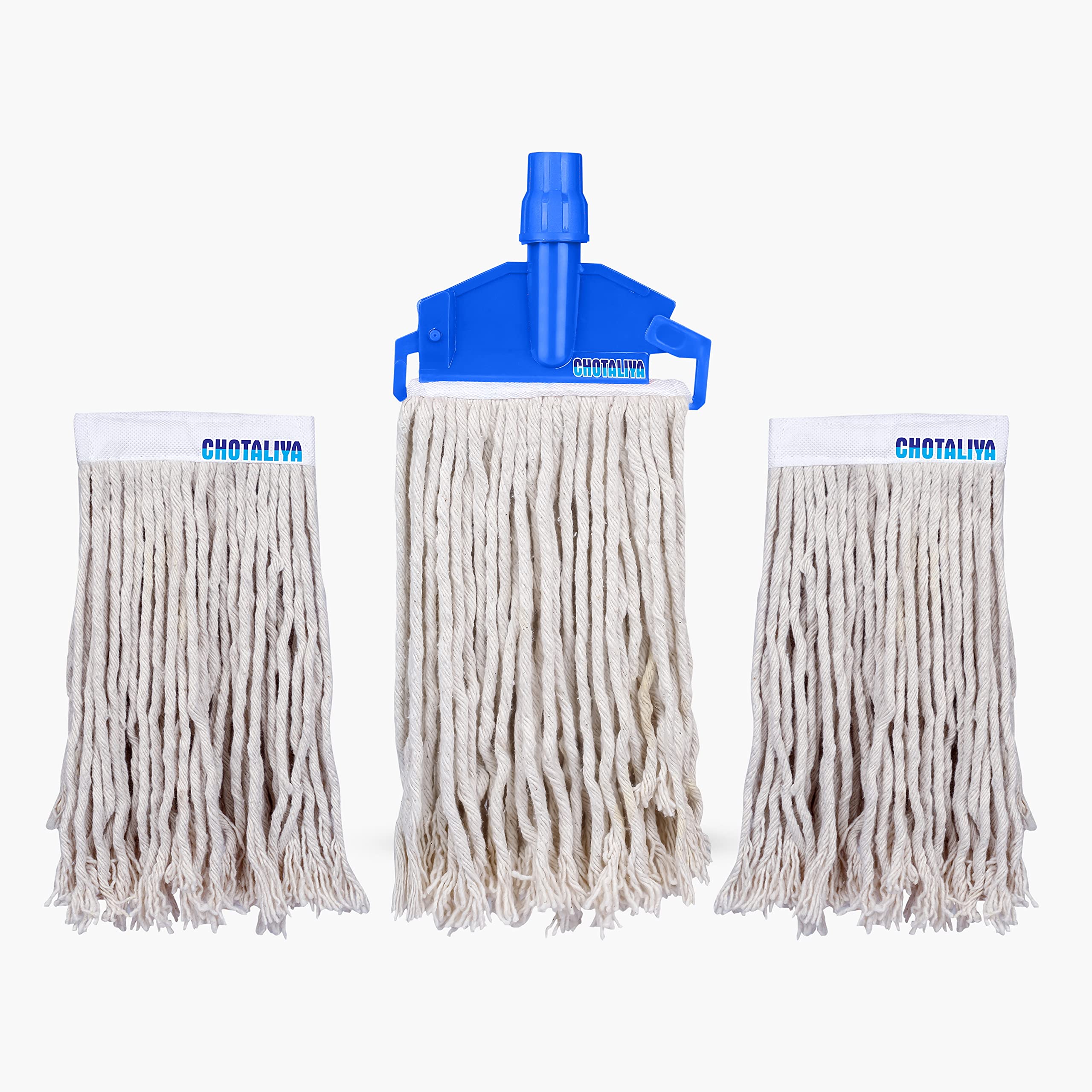 CHOTALIYA Wet Mop Refill 250 GM with Clip and Check Duster Cloth, (BLUE) (PACK OF 3) (B099KFQP15) Amazon Price History, Amazon Price Tracker