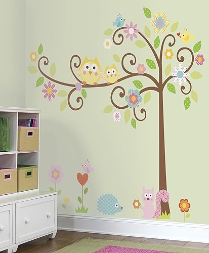 Miniatura 2 de RoomMates Nursery Baby Room Wallpaper Sticker Scroll Tree Mega Pack Wall Decal