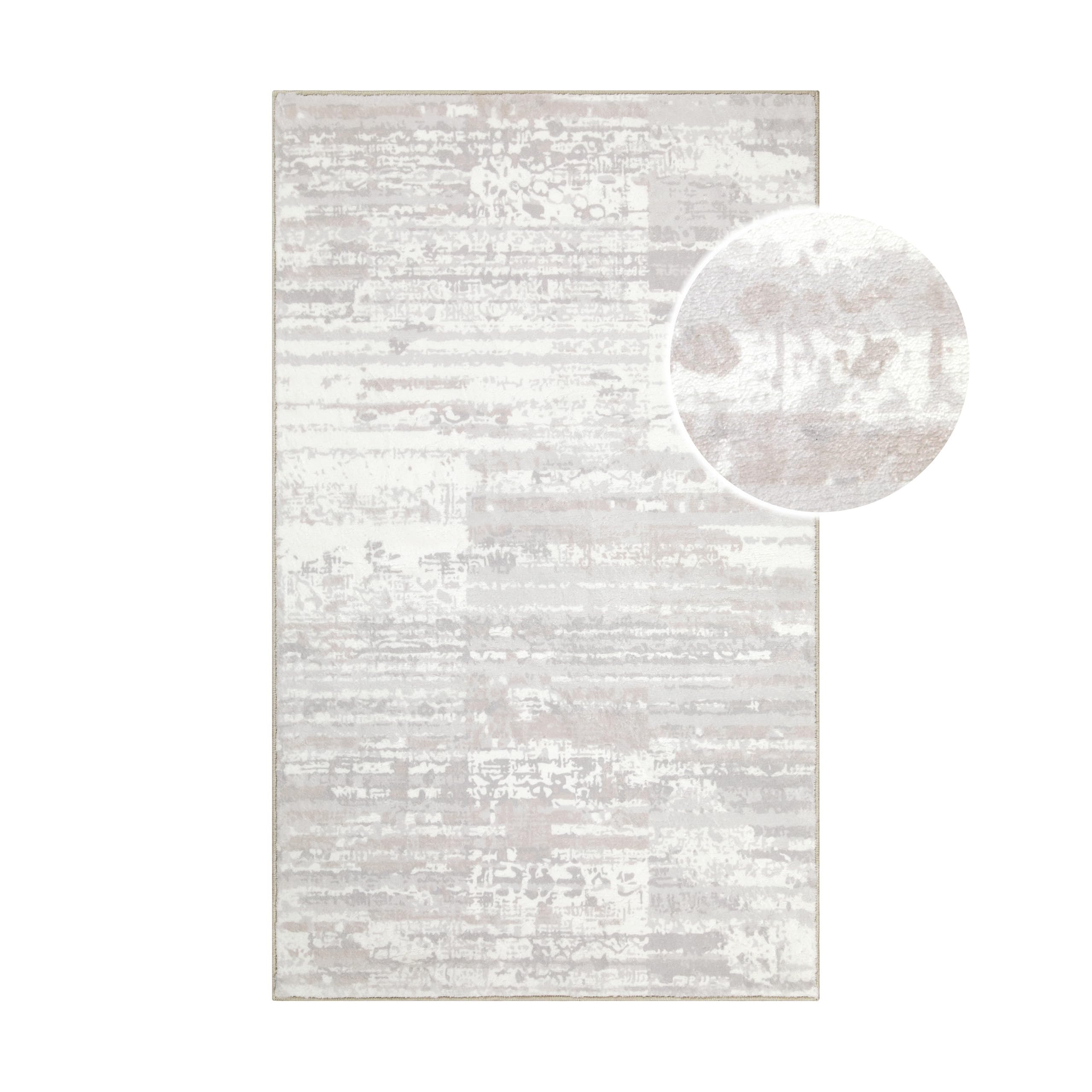 Wecon Home Mauri - Tappetino da bagno, 60 x 100 cm, colore: grigio | Tappeto da bagno lavabile e antiscivolo dal design discreto, design moderno e elevato comfort per il tuo bagno