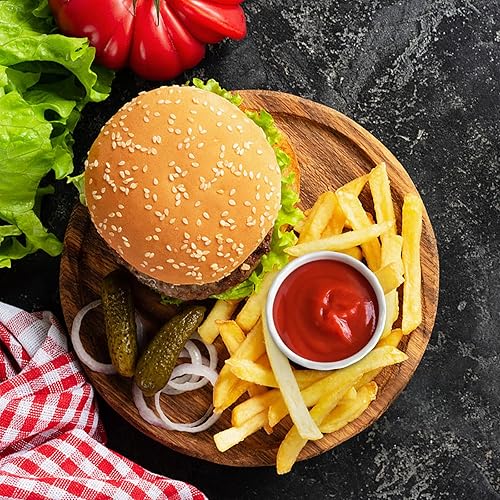 Miniatura 7 de Hiceeden Paquete de 20 platos de salsa de soja de 2.9 pulgadas, cuenco de cerámica de 1 oz, mini plato de porcelana para guarniciones, condimentos,