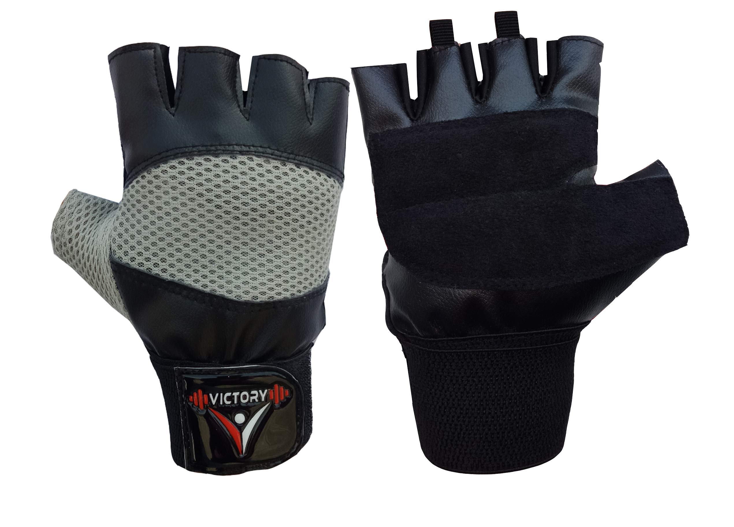 VICTORY Alpha - 03 Wrist Support Gym & Fitness Gloves (Grey) (B07TKWLXSF) Amazon Price History, Amazon Price Tracker