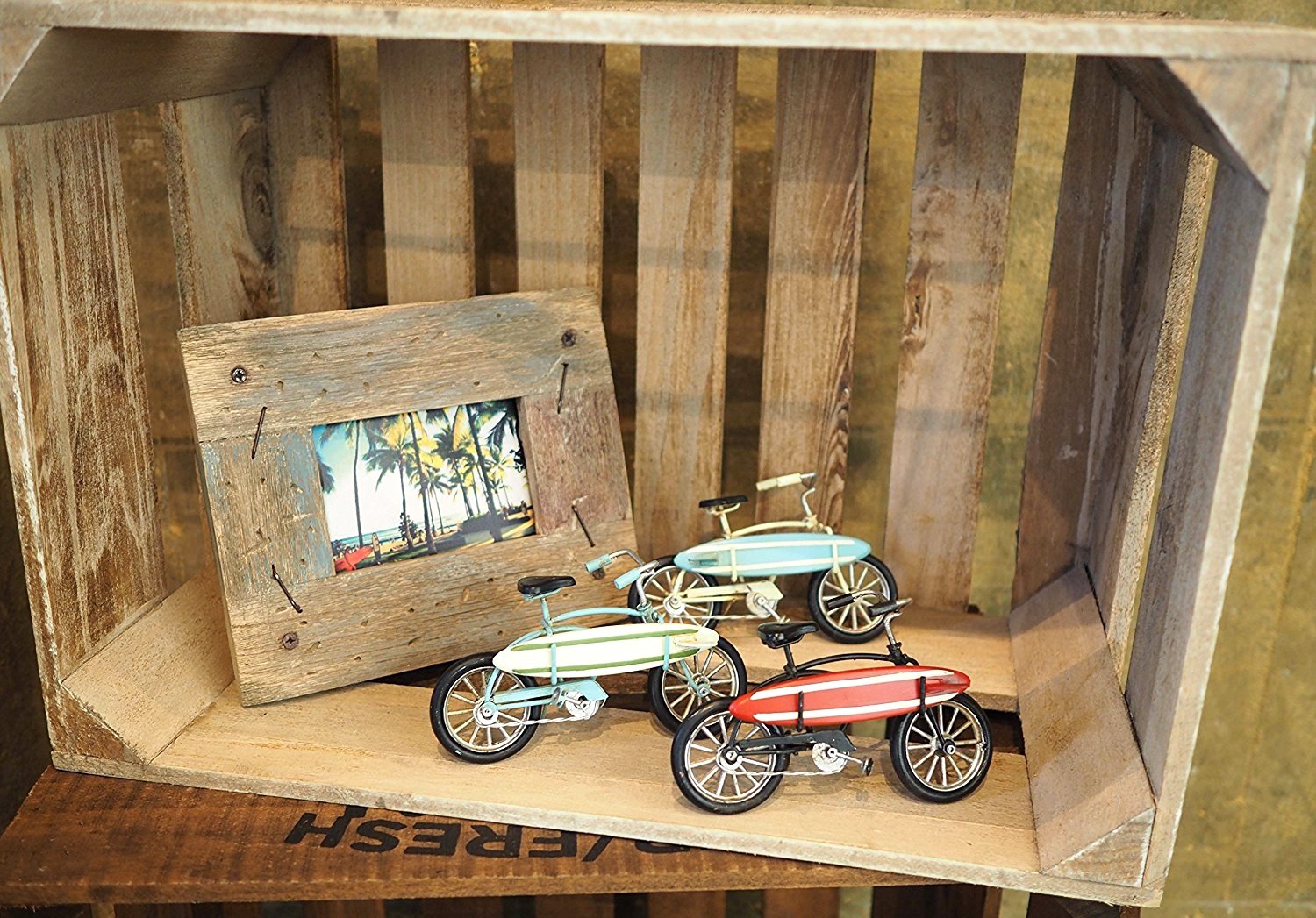 Amazon.co.jp: ノスタルジックデコ 自転車 サーフィンバイク