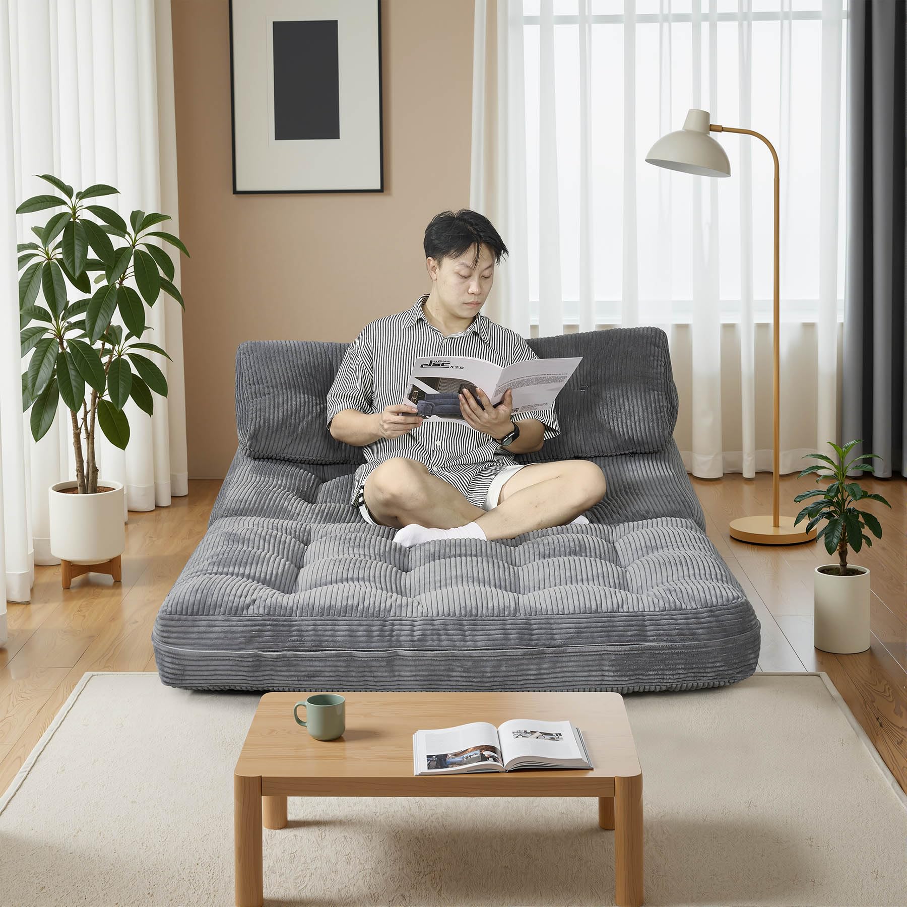 3WAY　折りたたみ式　ソファーベット　グレン 3WAY ソファベッド 2人掛け 肘付き コンパクト 折りたたみ フロア