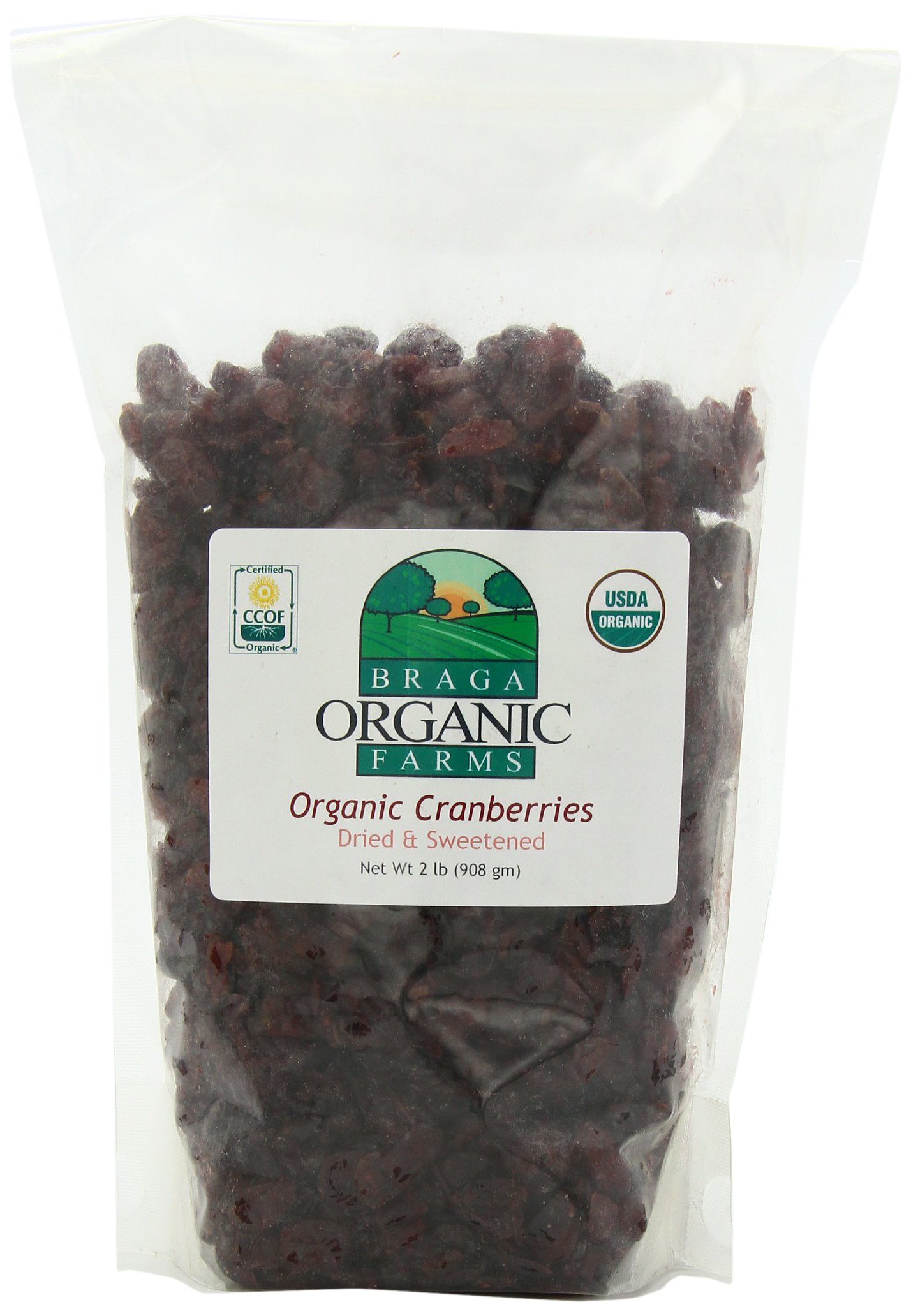 Organic Dried Cranberries 2 lb. bag