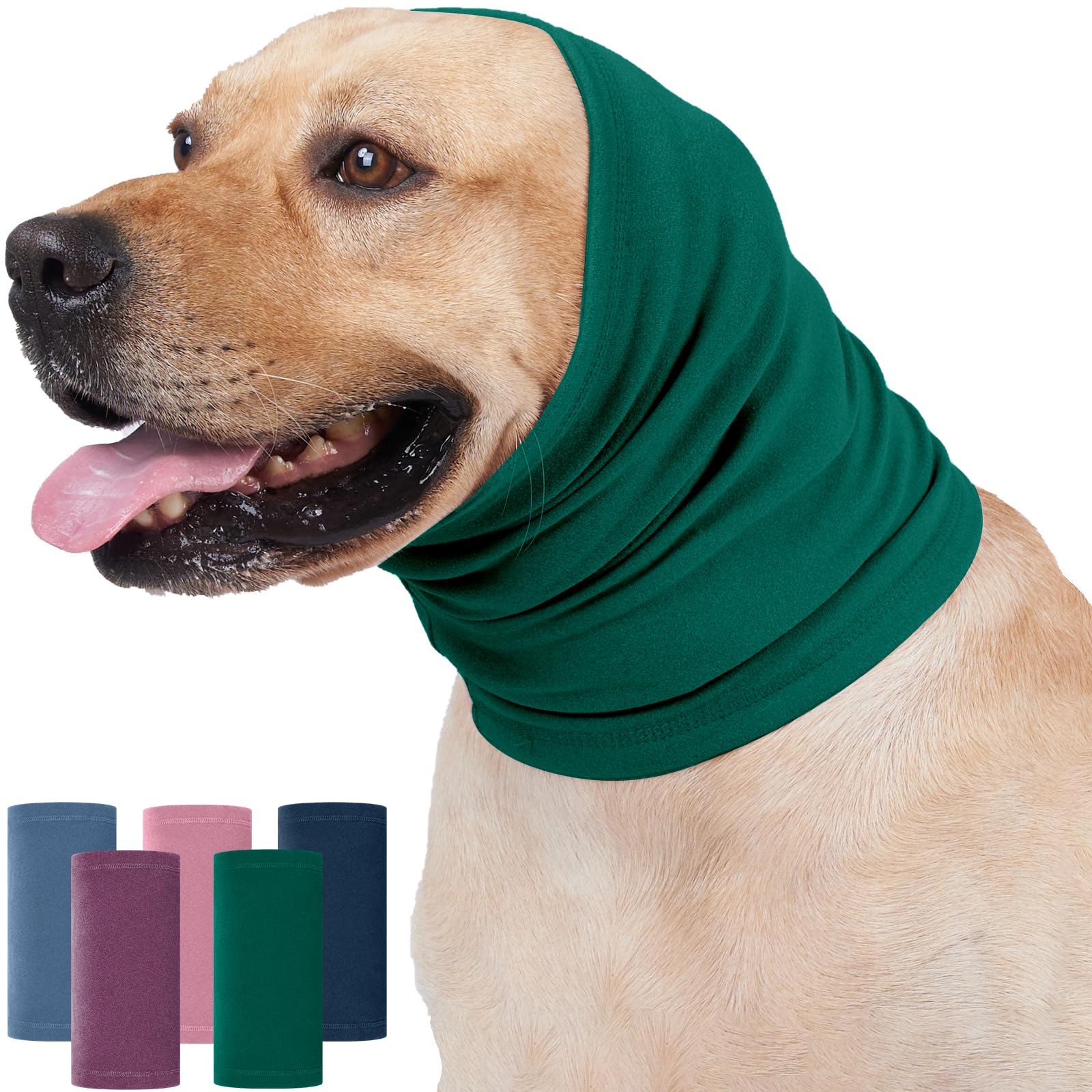 Nanaki Dog Calming Hoodie Ear Wraps for Dogs, Fireworks Ear Protection Head Muffs Doggy Warp Anxiety Relief, Doggy Hematoma Wrap, Pet Head Cover for Grooming and Force Drying Bathing Pet Protector — image 1