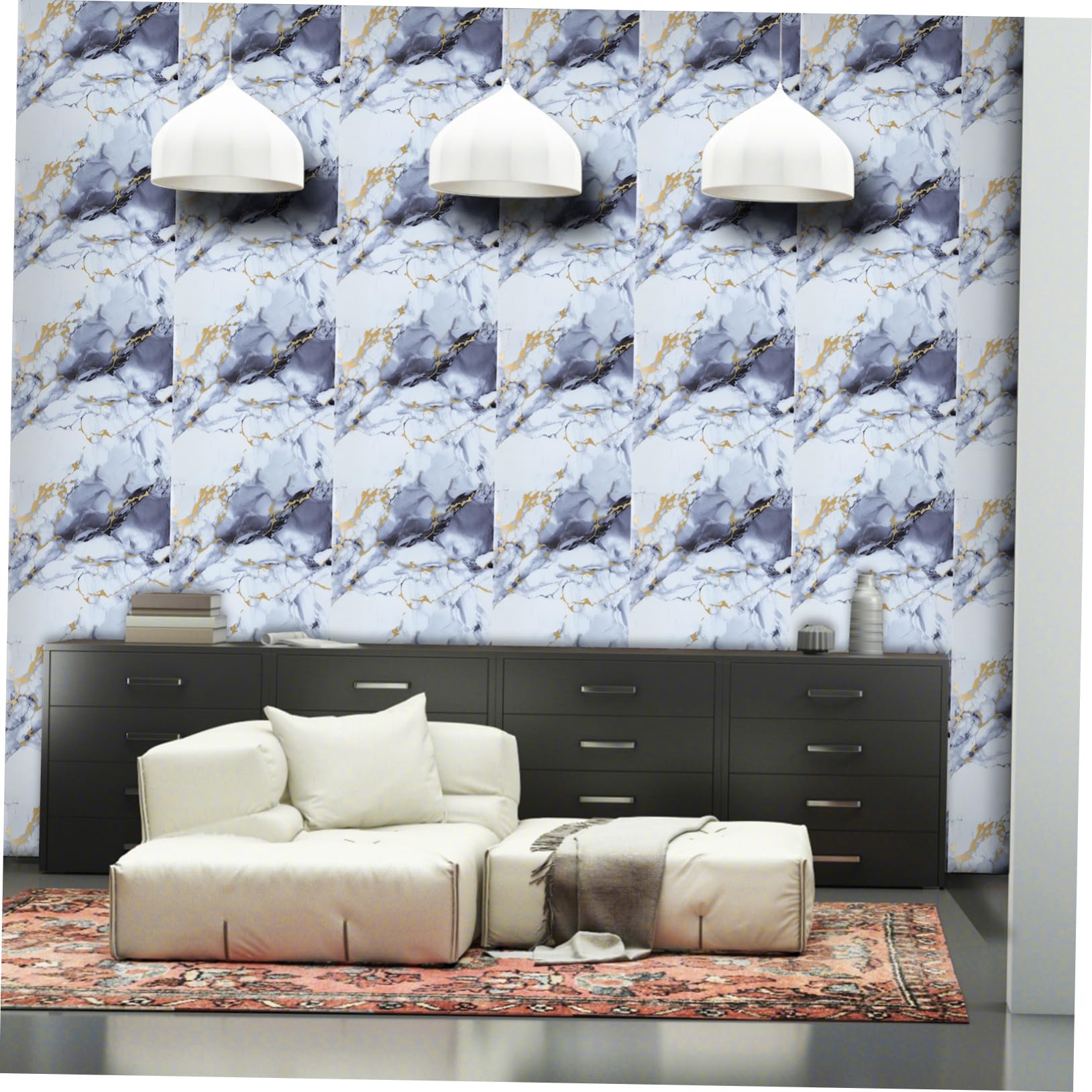 40 Piezas Azulejos de Imitación Mármol Autoadhesivos para Cocina y Baño Paneles de Pared Peel And Stick para Encimeras y Decoración de Dormitorios Fácil Instalación y Mantenimiento