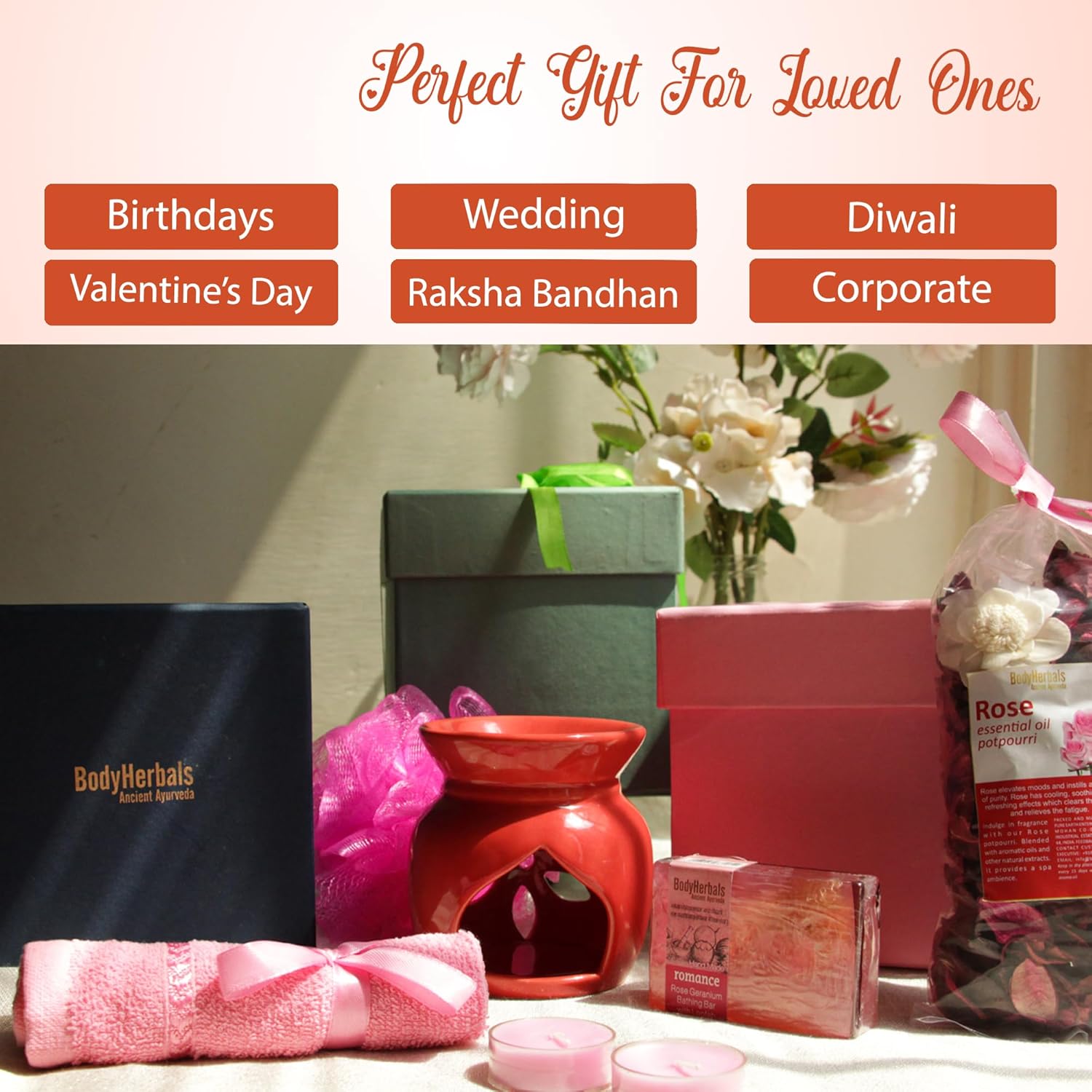 BodyHerbals Energising Orange Essentials Gift Hamper Skin Care Spa Set