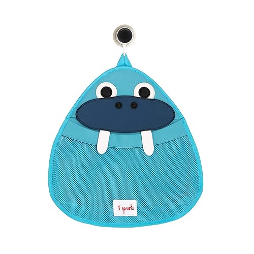 3 Sprouts Organizador de almacenamiento de baño - Organizador para ducha, bebé y juguetes - Morsa