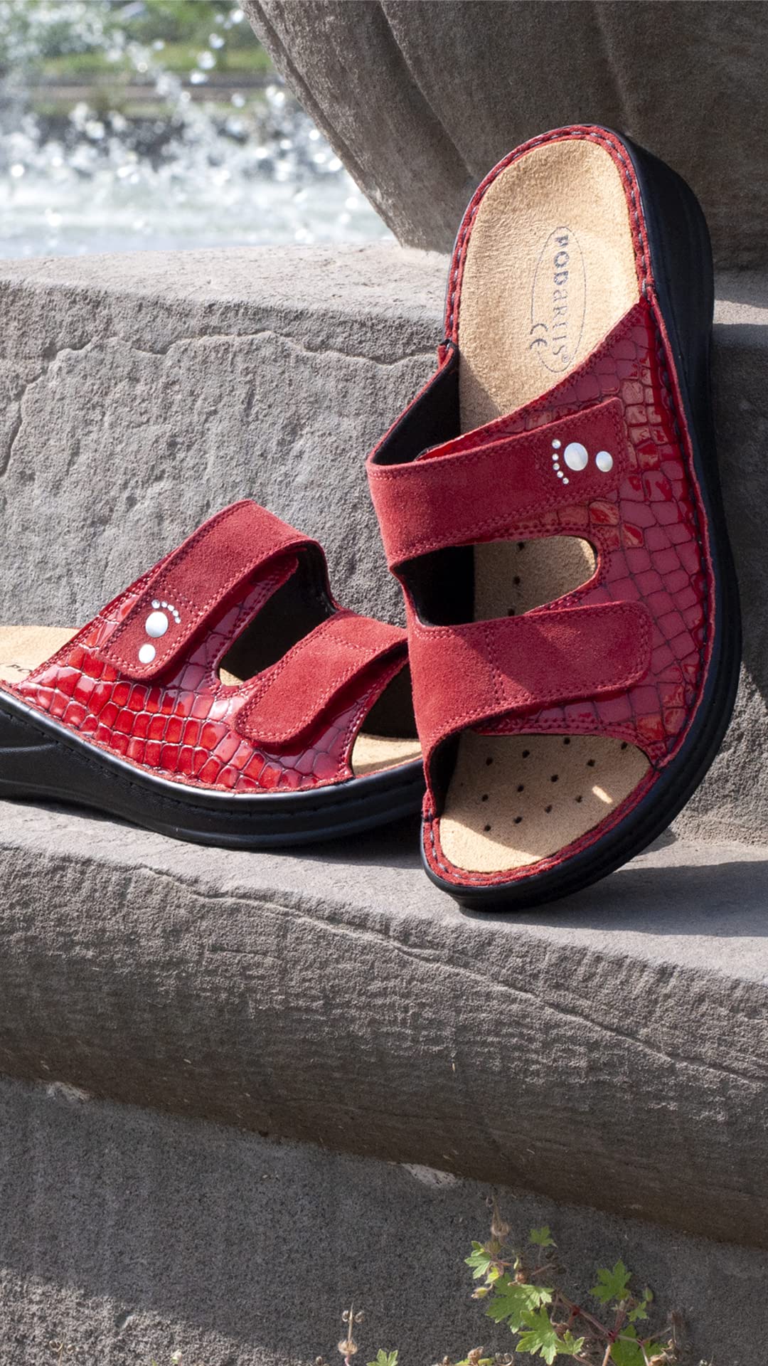 Podartis Ciabatte ALIPES Cocco Rosso SR10199 Size