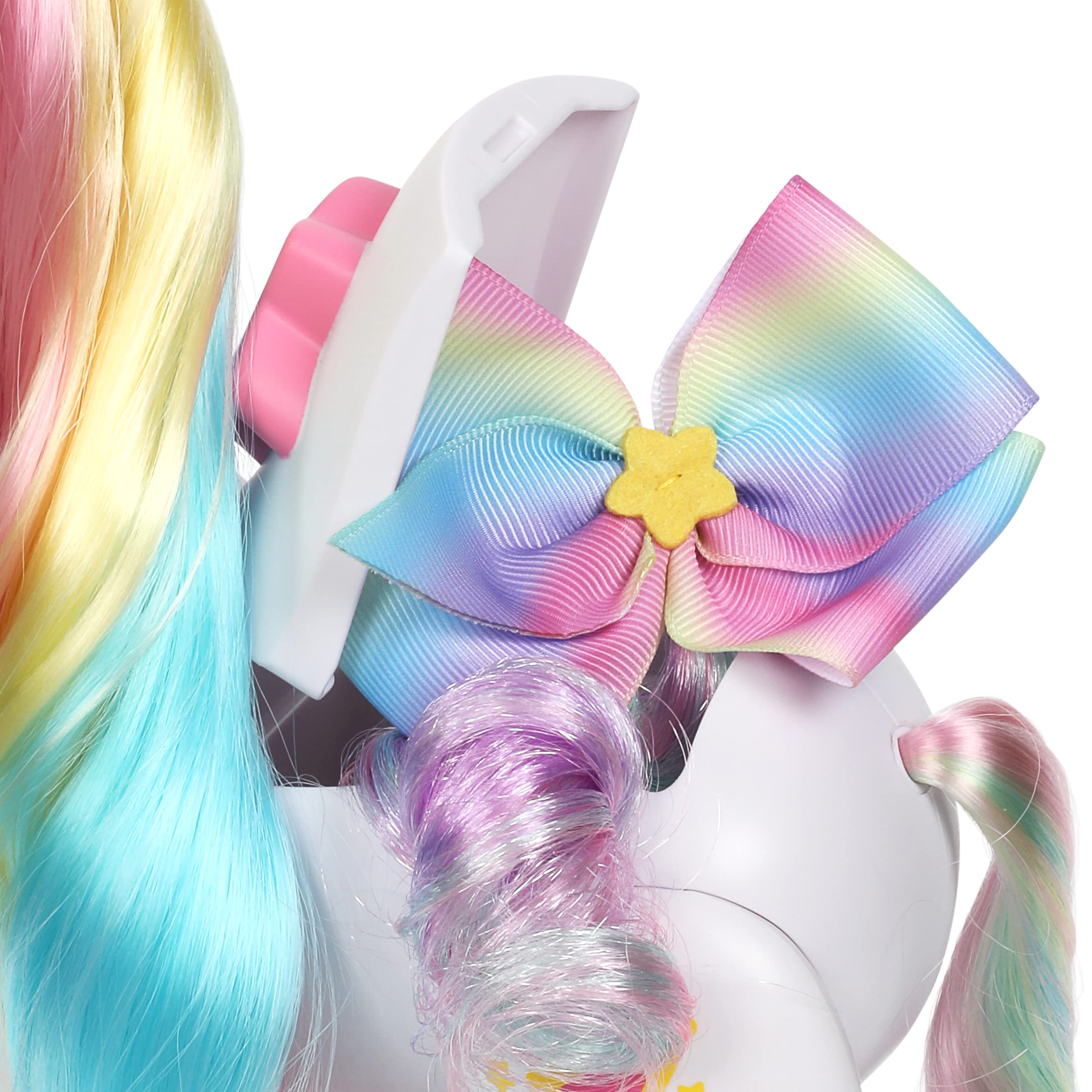 Kindi Kids Secret Saddle Makeup Dress. 1 magiczna gąbka. Akcesoria do szczotkowania i stylizacji grzywy jednorożca można znaleźć w jego siodle, 50247, Wielokolorowy, M