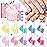 TOMICCA Kids Nail Polish Set, Non Toxic Quick Dry Water-Based Peel-Off 10 Colors Toddler Nail Polish Kit Natural Safe Quick Diy Kids Gifts Kit for Girls Ages 5+
