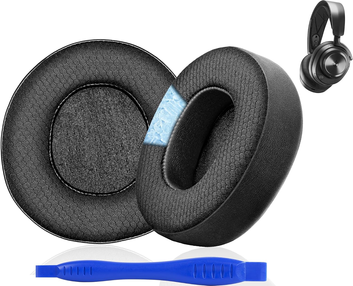 Link Dream Cooling Gel Ear Pads for Arctis Nova Pro Wireless Sound Isolation Memory Foam Replacement Earpads Ear Cushions (Nova Pro)