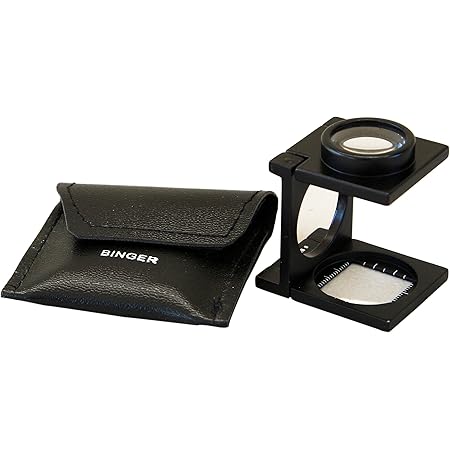 amazon com binger bg602 8x folding magnifier metal optical glass linen tester compact size health household ups shipping rates 2019