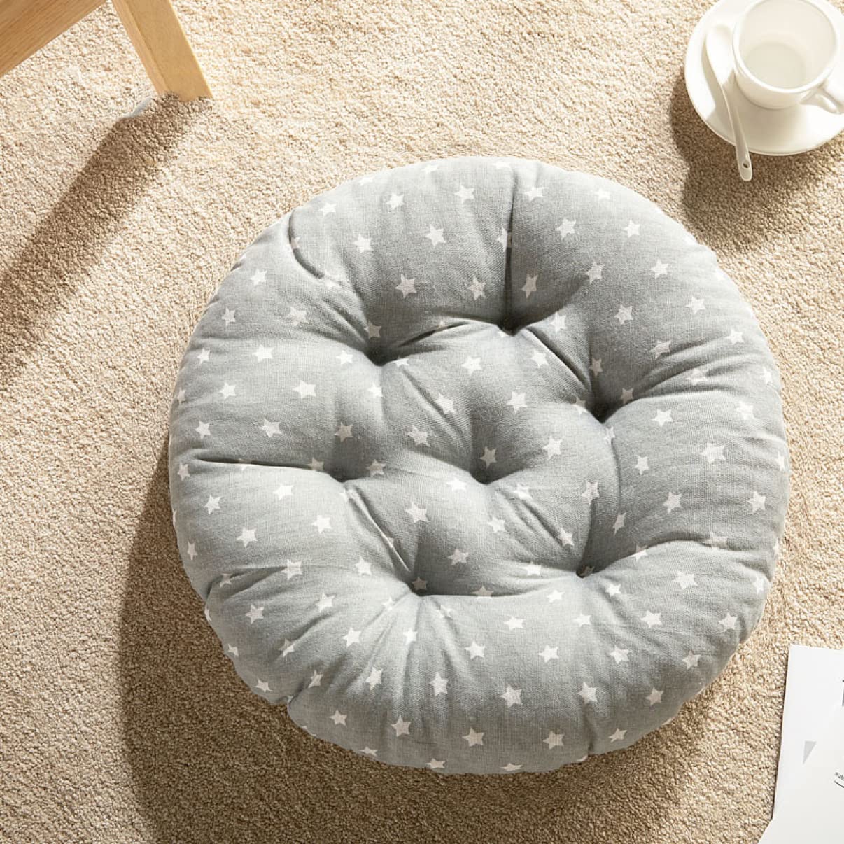 Amazon.co.jp: SCTX 座布団 45*45*6cm 風合いドビー ごろ寝クッション 