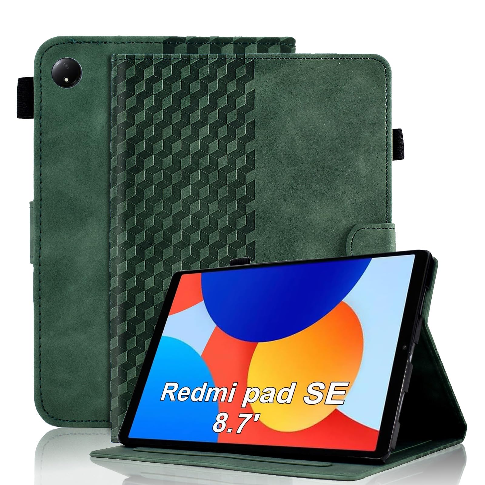 Case for Honor Pad X8a 11 Inch Tablet 2024 Protective Case Premium Leather Folio Smart Case with Auto Sleep/Wake Pen Holder Card Slot for Honor Pad X8a- Dark Green — view 140