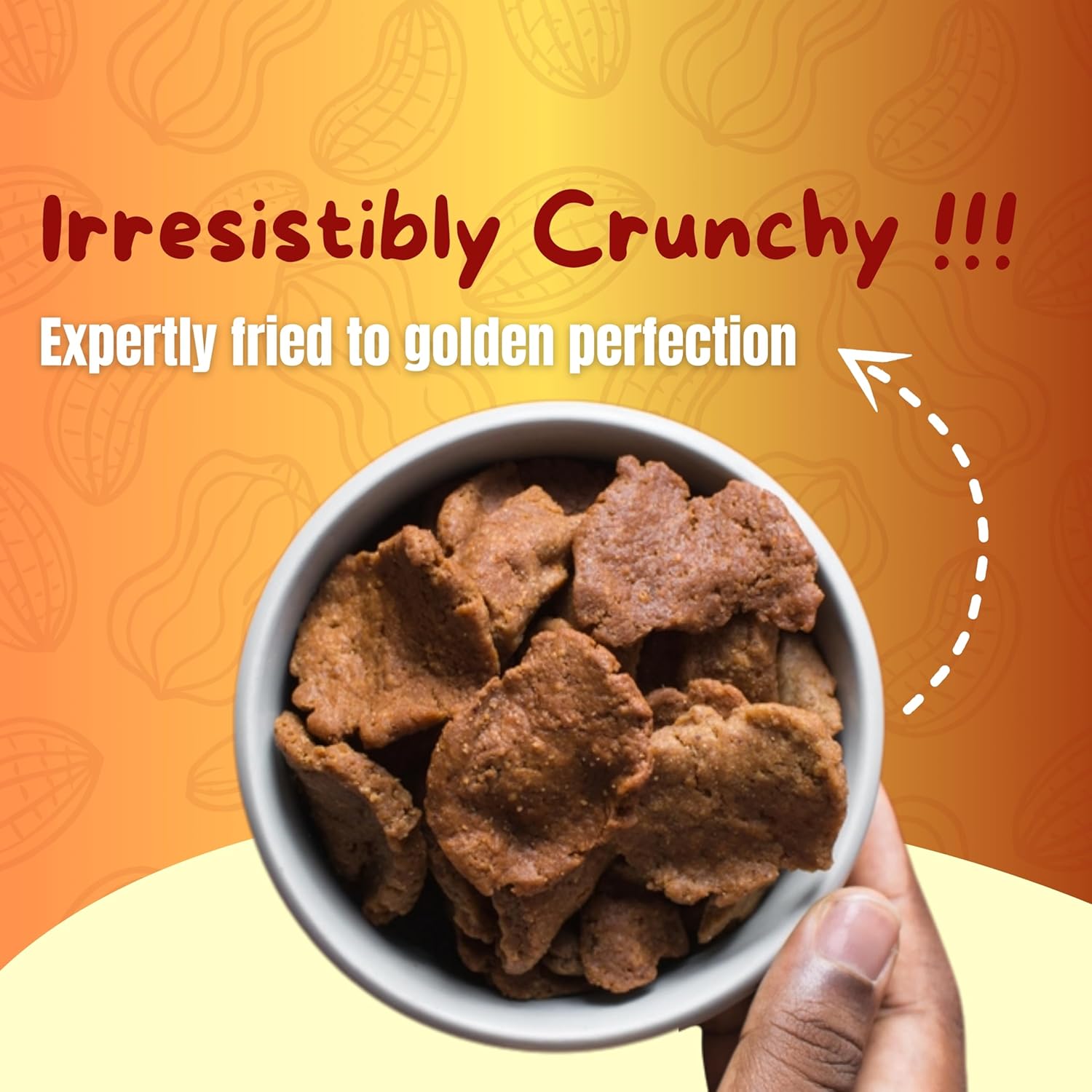 Sheelda Kulikuli Spicy Crunchy Nigerian Peanut Crackers (Pack of 5) Authentic African Kulikuli Snack, High-Protein Peanut Chips, 100g