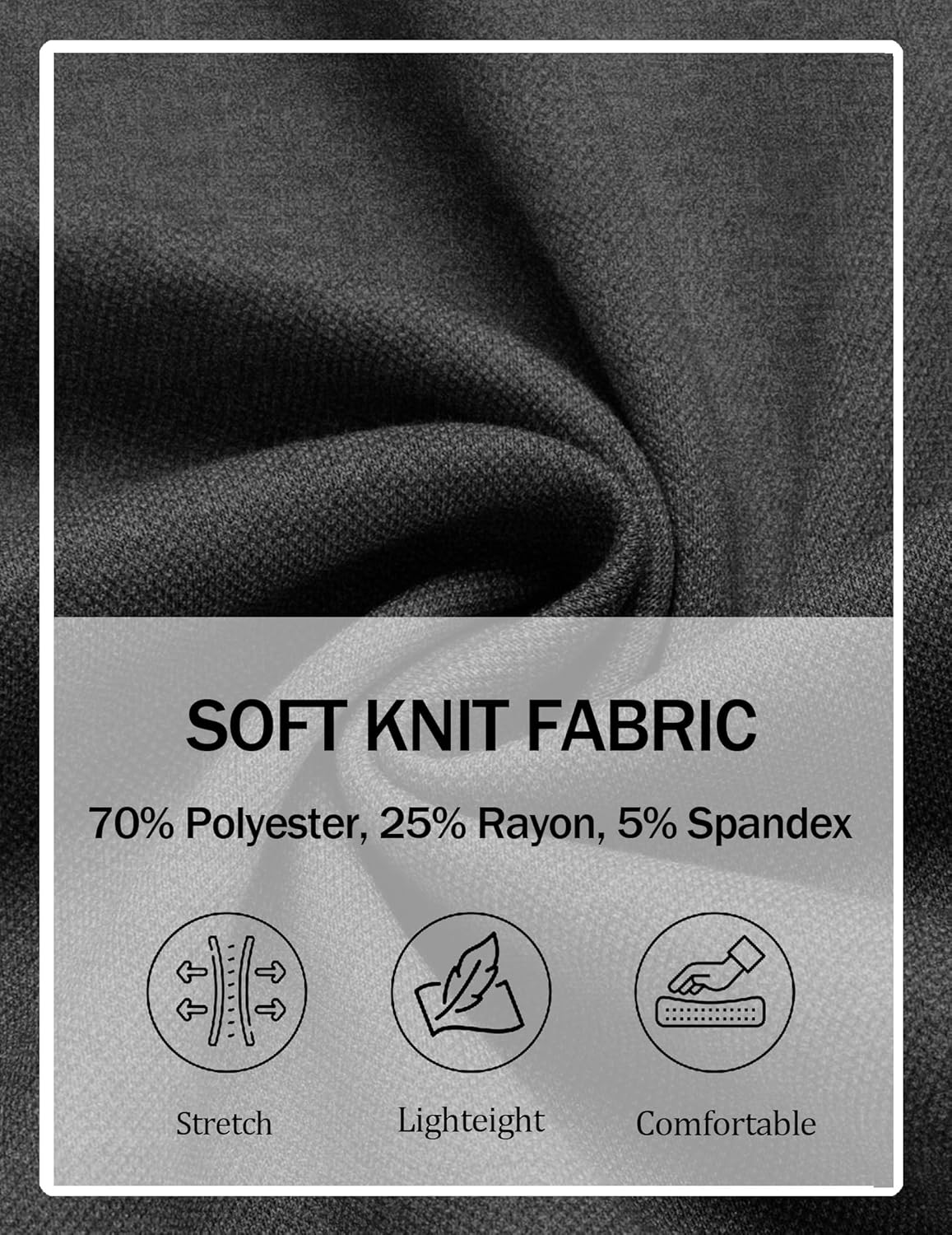 COOFANDY Mens Casual Blazer Knit Sport Coat Lightweight Two Button Suit Jacket - Image 4