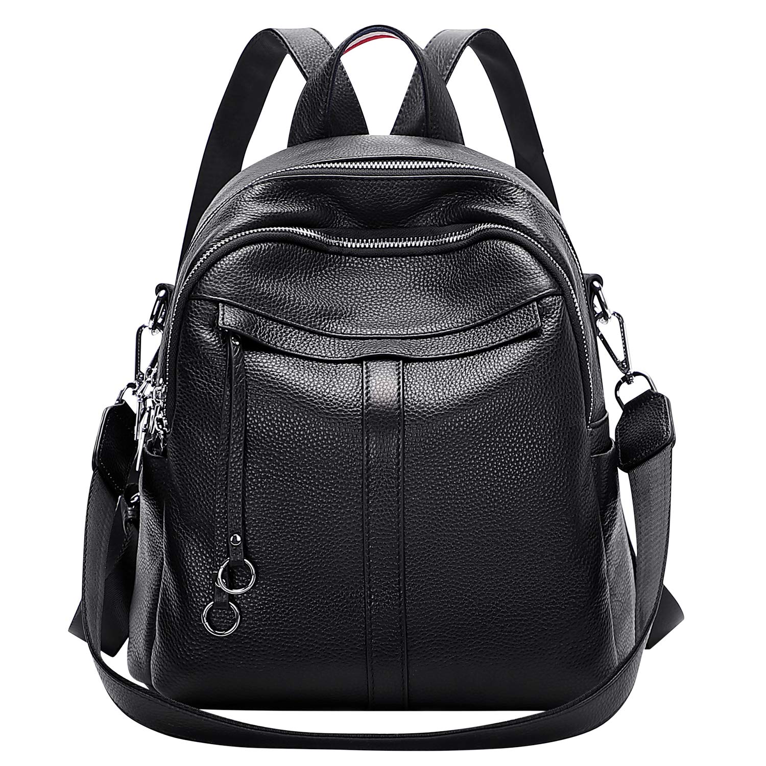 Genuine Leather Backpack Purse for Women Fashion Convertible Backpack Purse Ladies Shoulder Bag