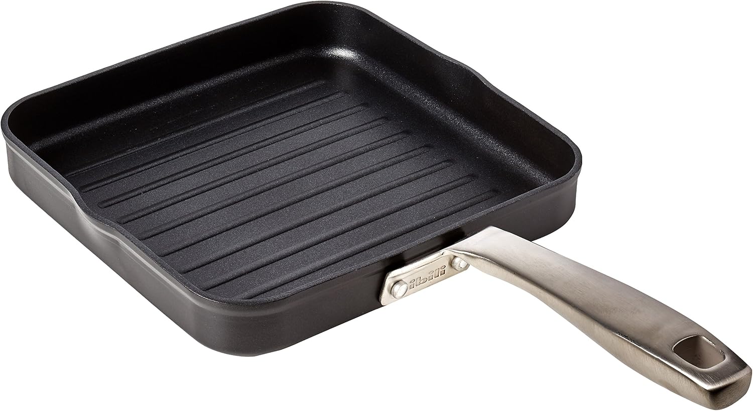 IBILI Square Grill Titan 23 Cm, Aluminium, Black, 44 x 23 x 4 cm