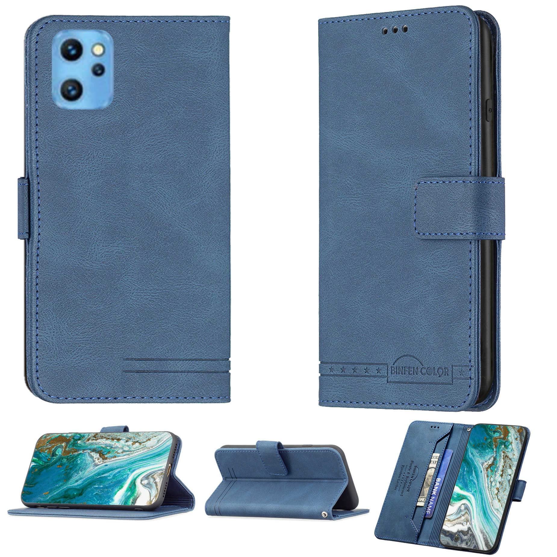 Aroepurt Flip Stand Custodia per Umidigi F3 Custodia Case Cover Pelle Sintetica Cavalletto Magnetico Custodia a Portafoglio BF428-LAN