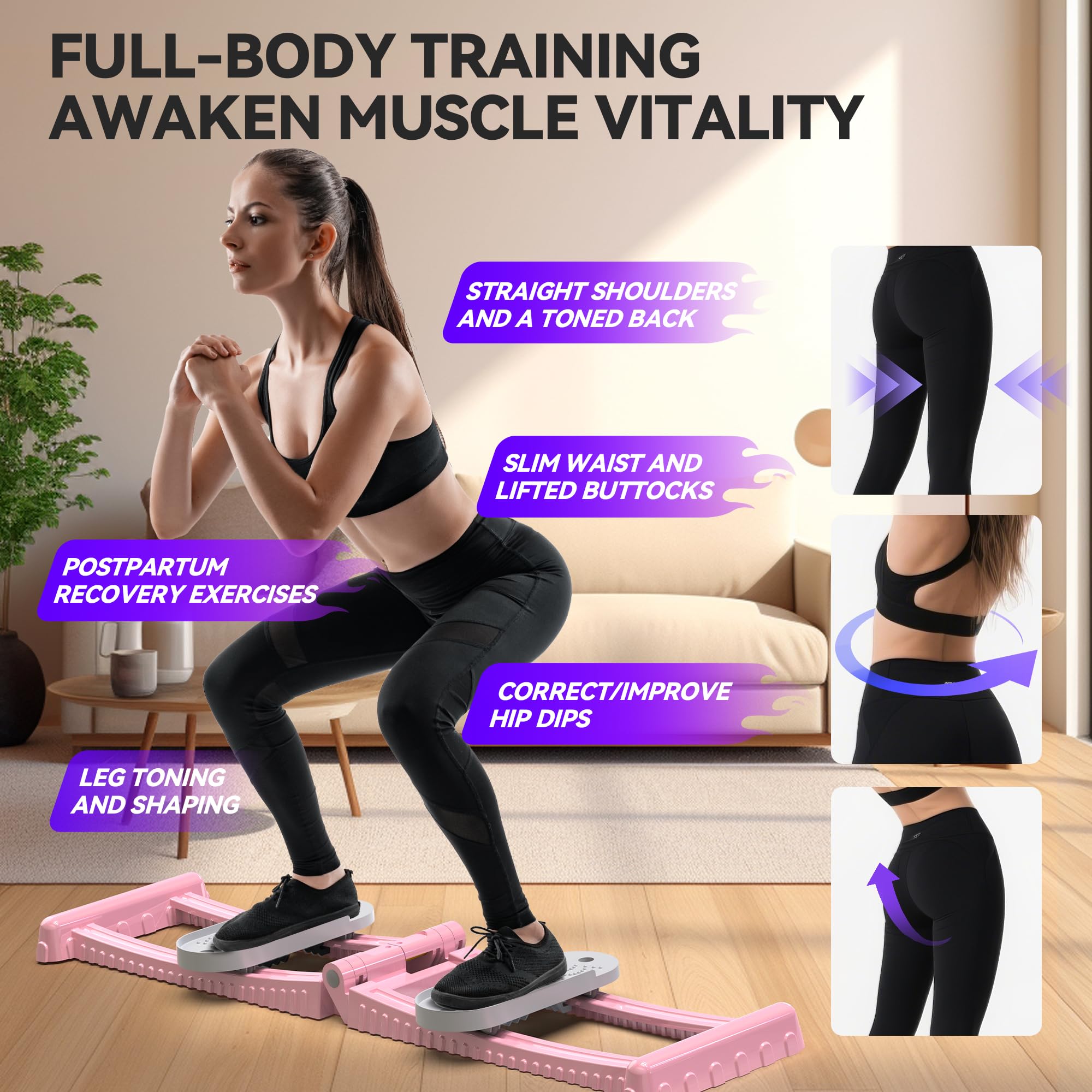 BestOkay Split Machine & Leg Stretcher – Silent Stretching Equipment for Full-Body Slimming, Hip Flexibility | 330 lbs Capacity, Compact Home Gym