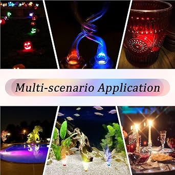3Pack Mini Submersible LED Lights 2026 New Waterproof Underwater RGB [Energy Class A]
